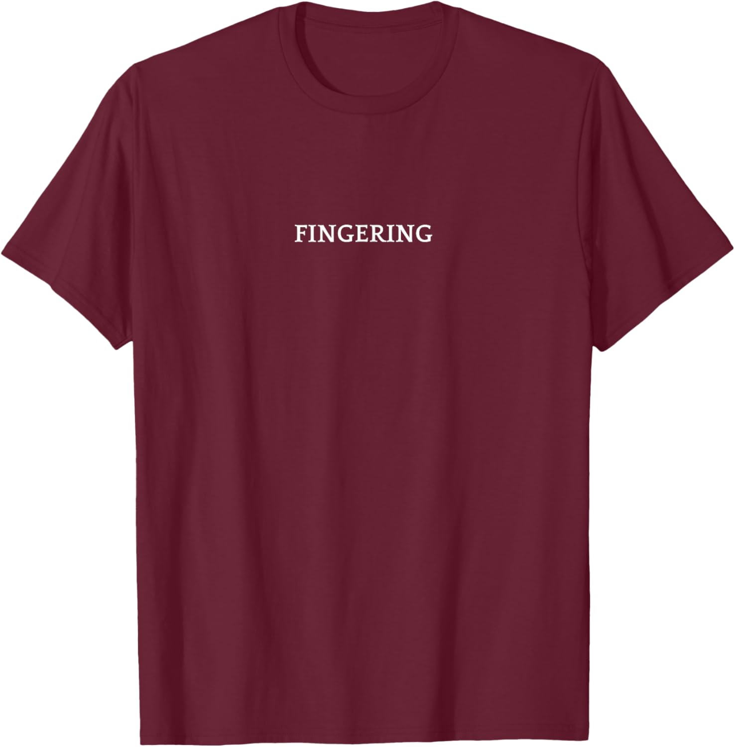 FINGERING English Word T-Shirt Stylish Apparel for Fun Fashion Enthusiasts - 3
