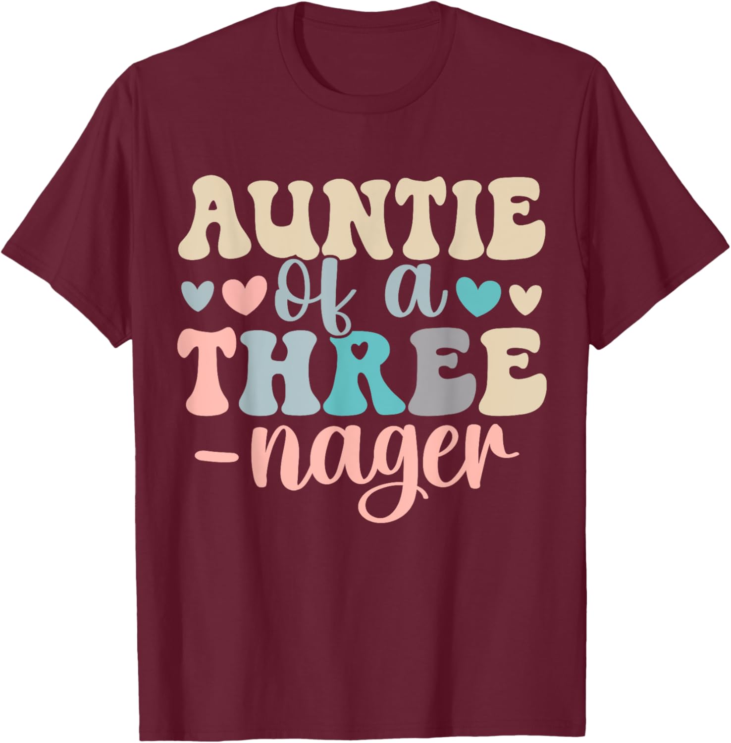 Auntie of a Threenager Boho T-Shirt for 3rd Birthday Celebrations - 2