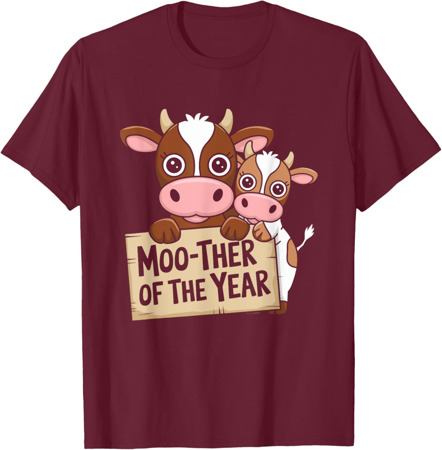 Cow Mom of the Year Funny T-Shirt for Farm Moms - Perfect Mother's Day Gift - 5