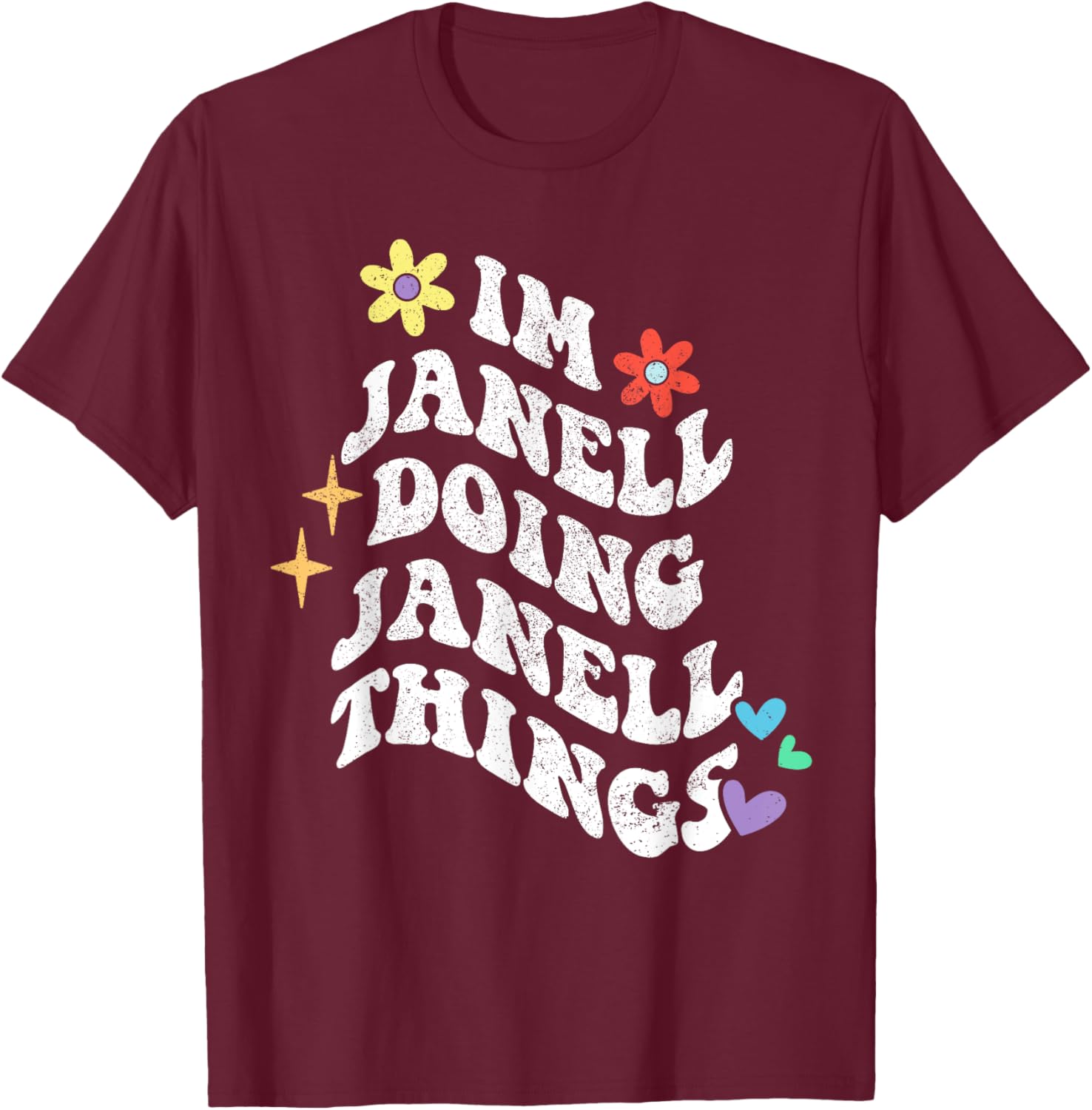 Funny Retro Groovy Janell T-Shirt for Moms - Unique Mother’s Day Gift - 19