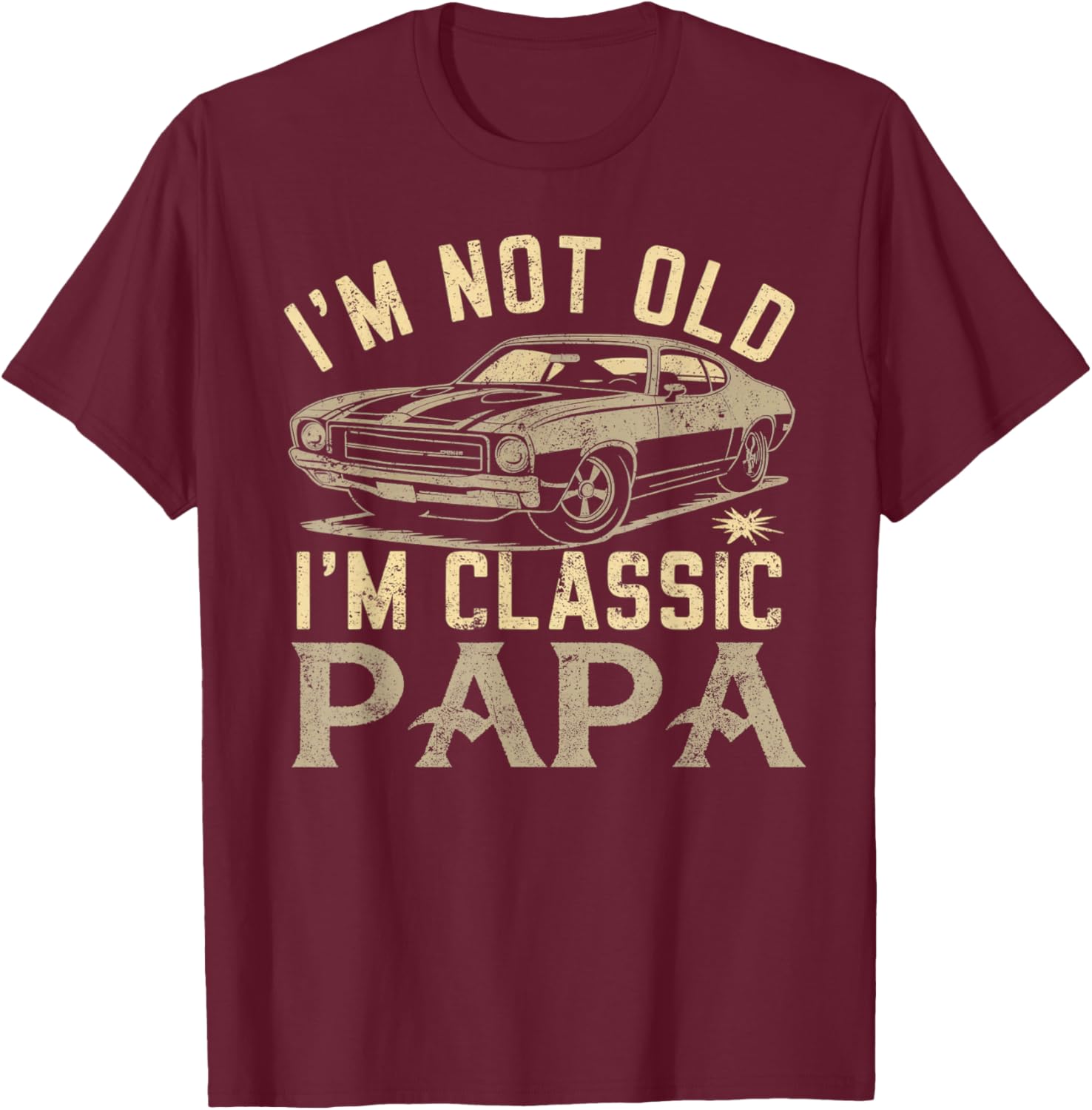 Funny Classic Papa T-Shirt - Perfect Fathers Day Gift for Dad - 11