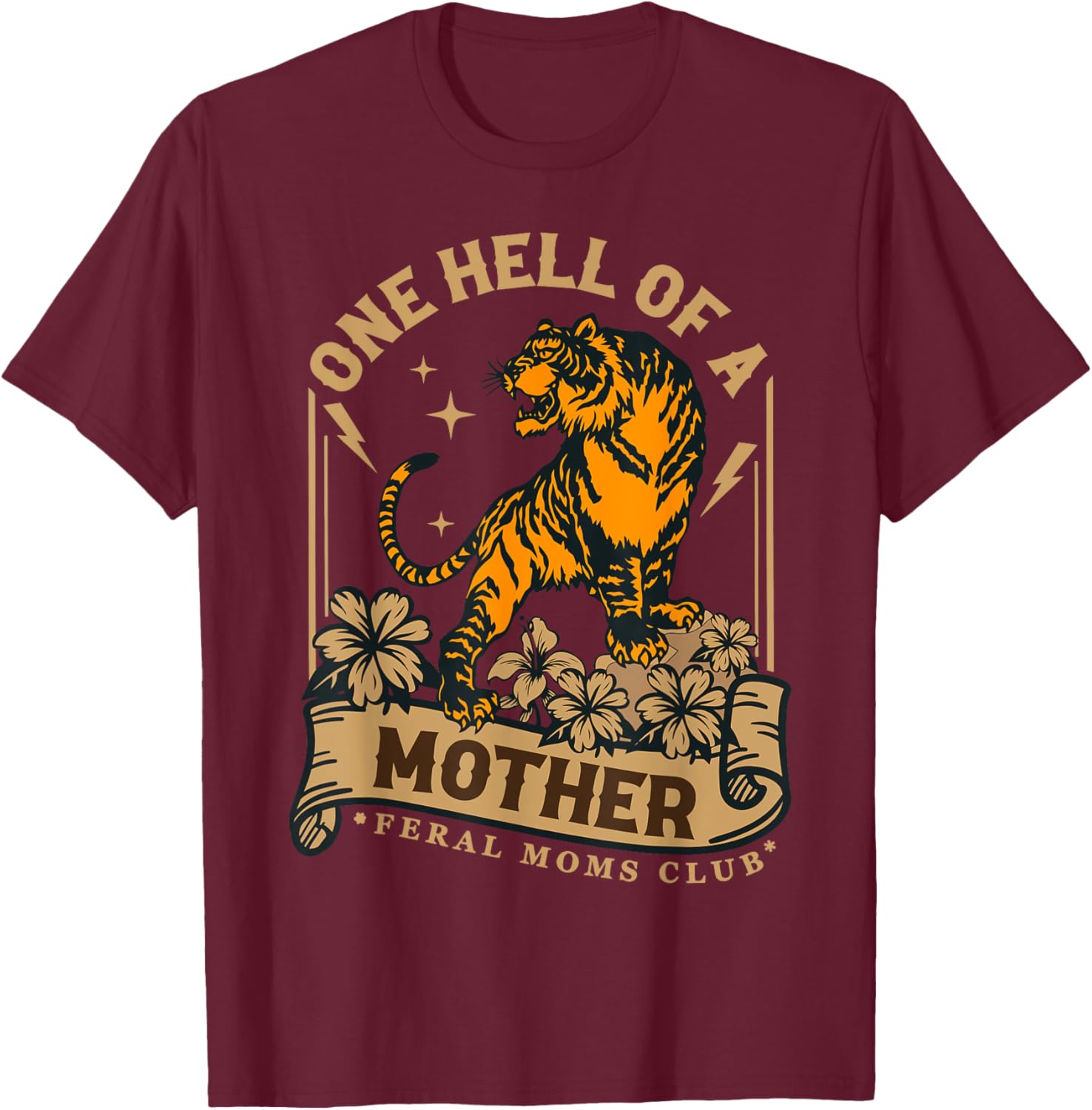 Feral Moms Club Tiger T-Shirt for Happy Mother's Day Celebration - 6