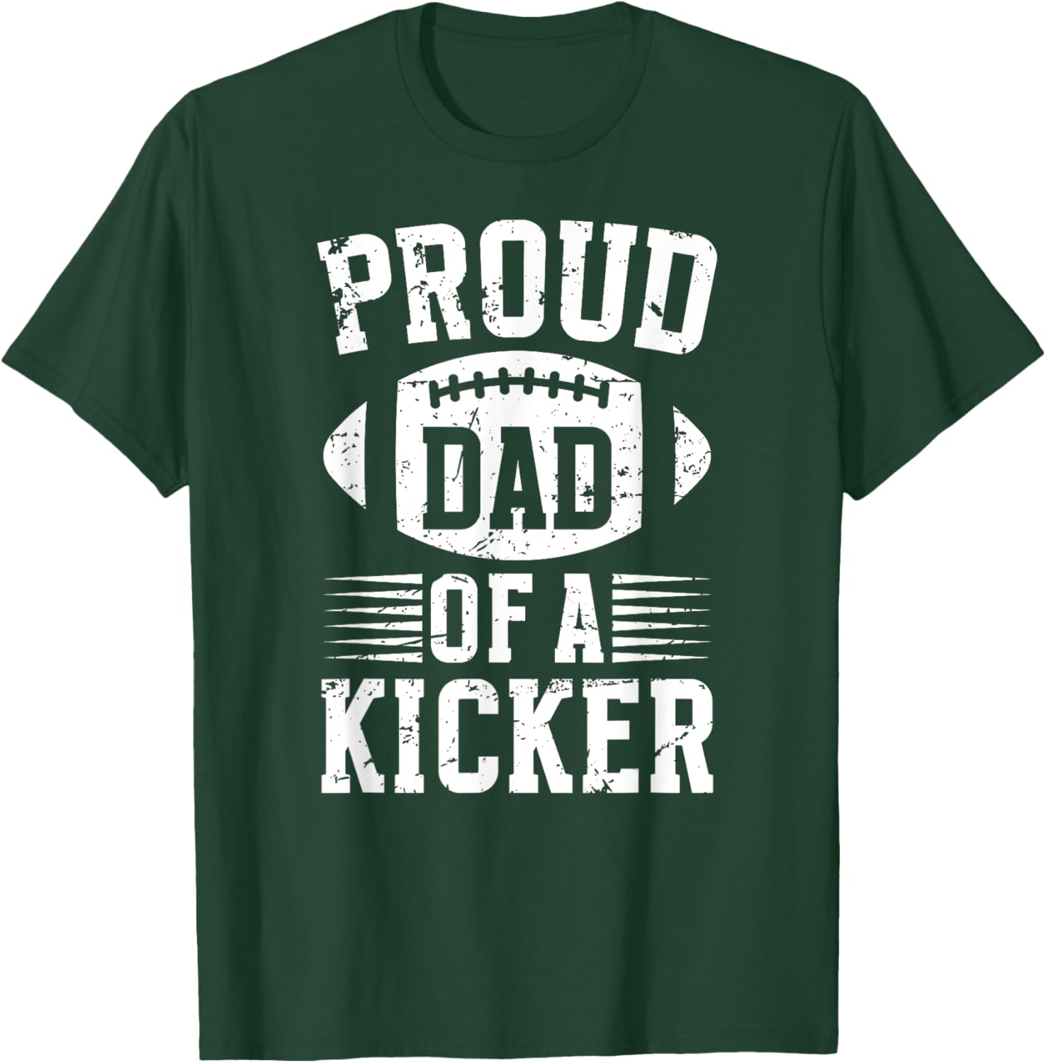 Proud Dad of a Football Kicker T-Shirt for Supportive Fathers - 13