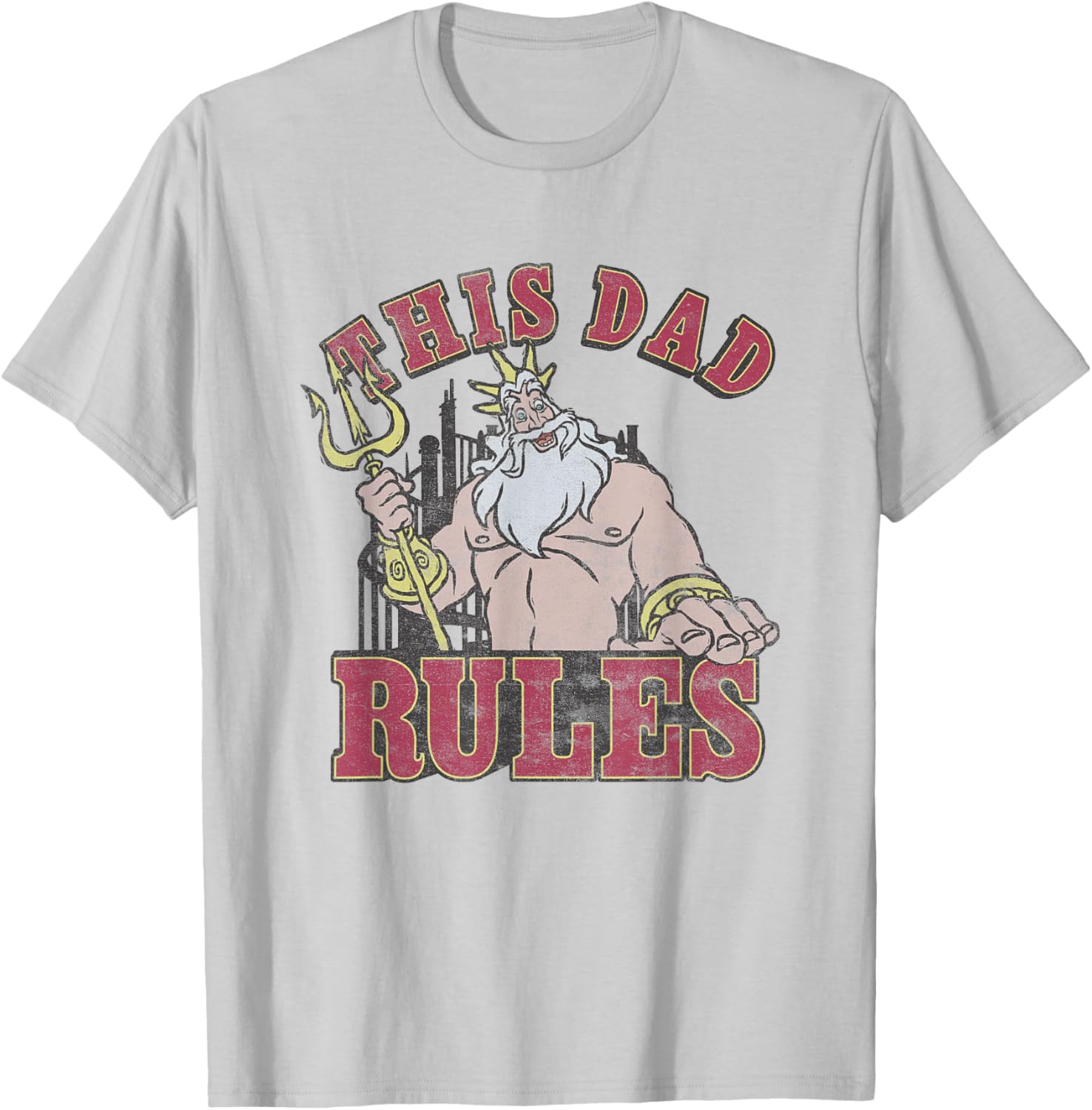 Disney The Little Mermaid Father's Day Retro T-Shirt for Cool Dads - 1