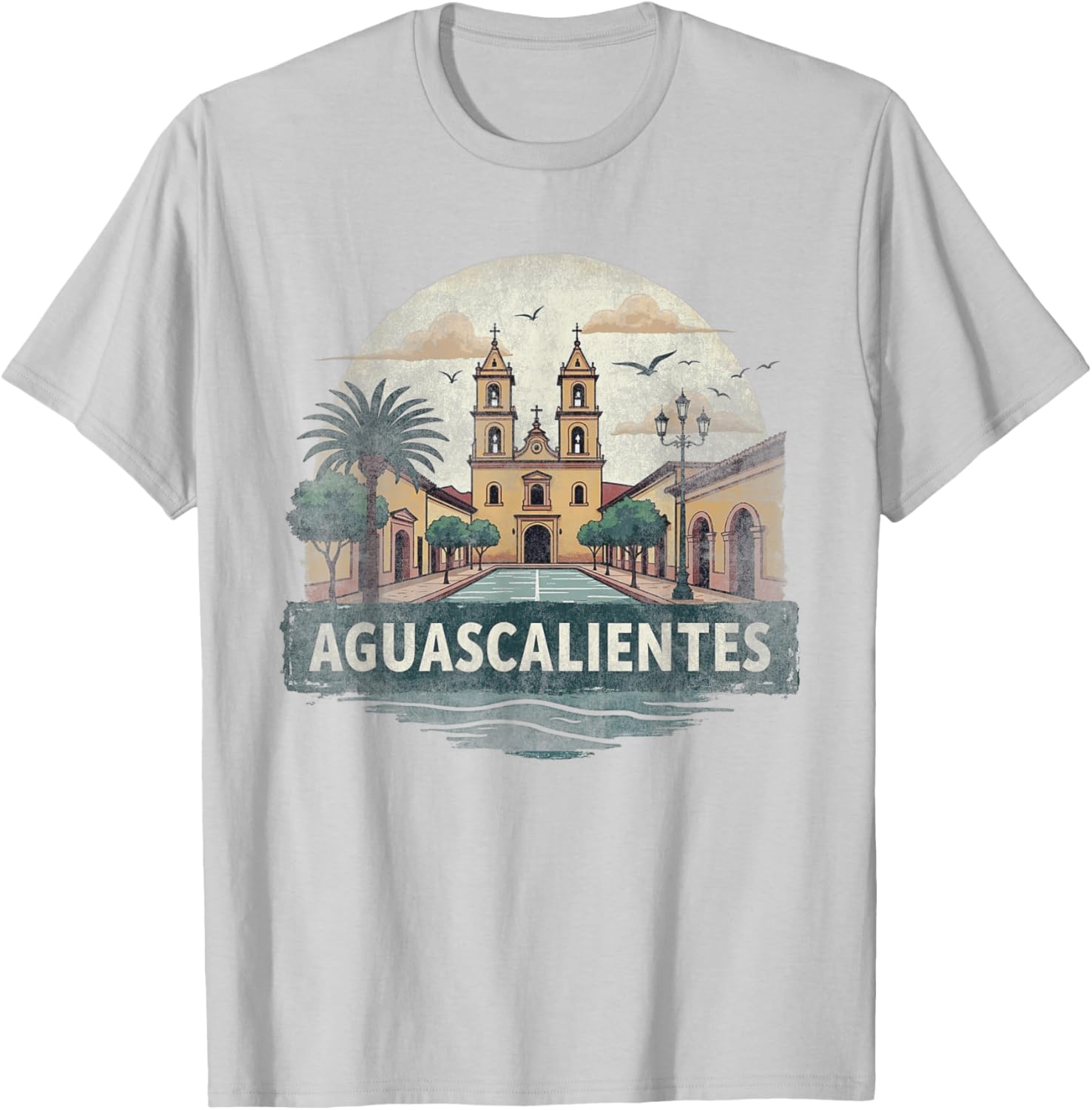 Retro Aguascalientes Landscape T-Shirt Vintage Travel Souvenir Gift - 10