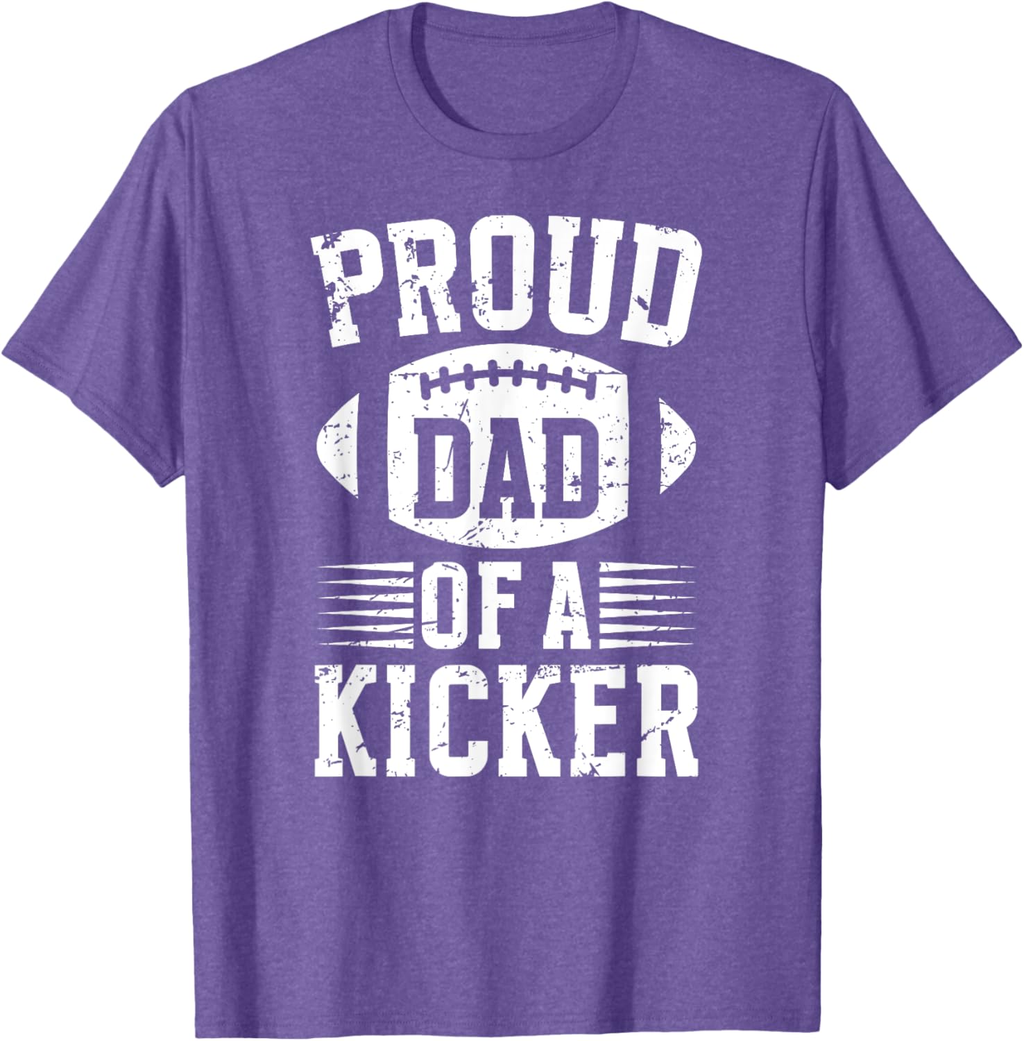 Proud Dad of a Football Kicker T-Shirt for Supportive Fathers - 17