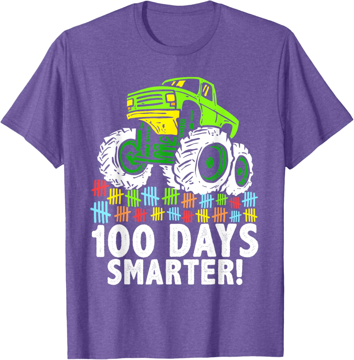 100 Days of School Monster Truck T-Shirt for Boys Fun and Stylish - 2