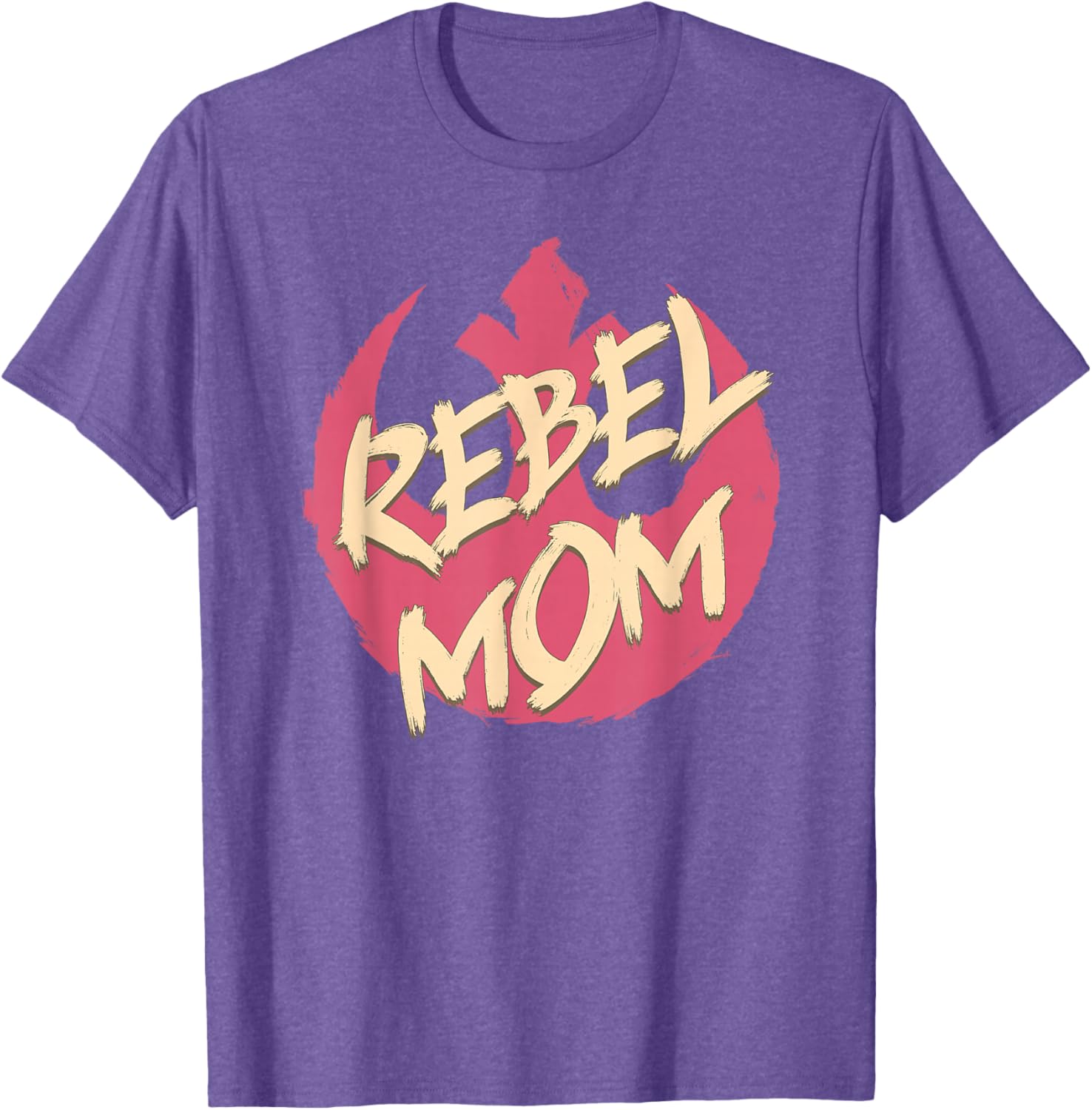 Star Wars Mother's Day Rebel Mom Distressed Logo T-Shirt for Her - 1