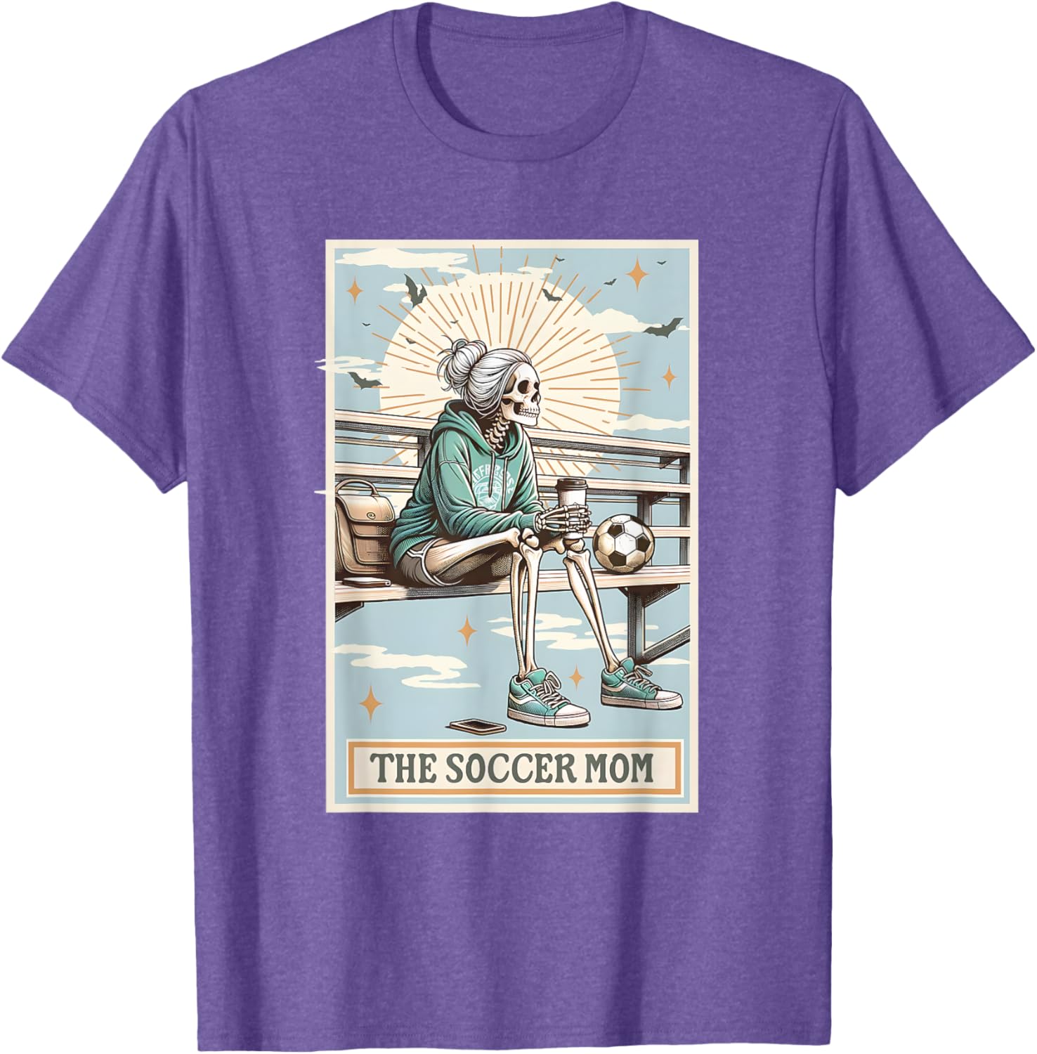 Soccer Mom Skeleton Tarot Card T-Shirt for Mother's Day Gift - 2