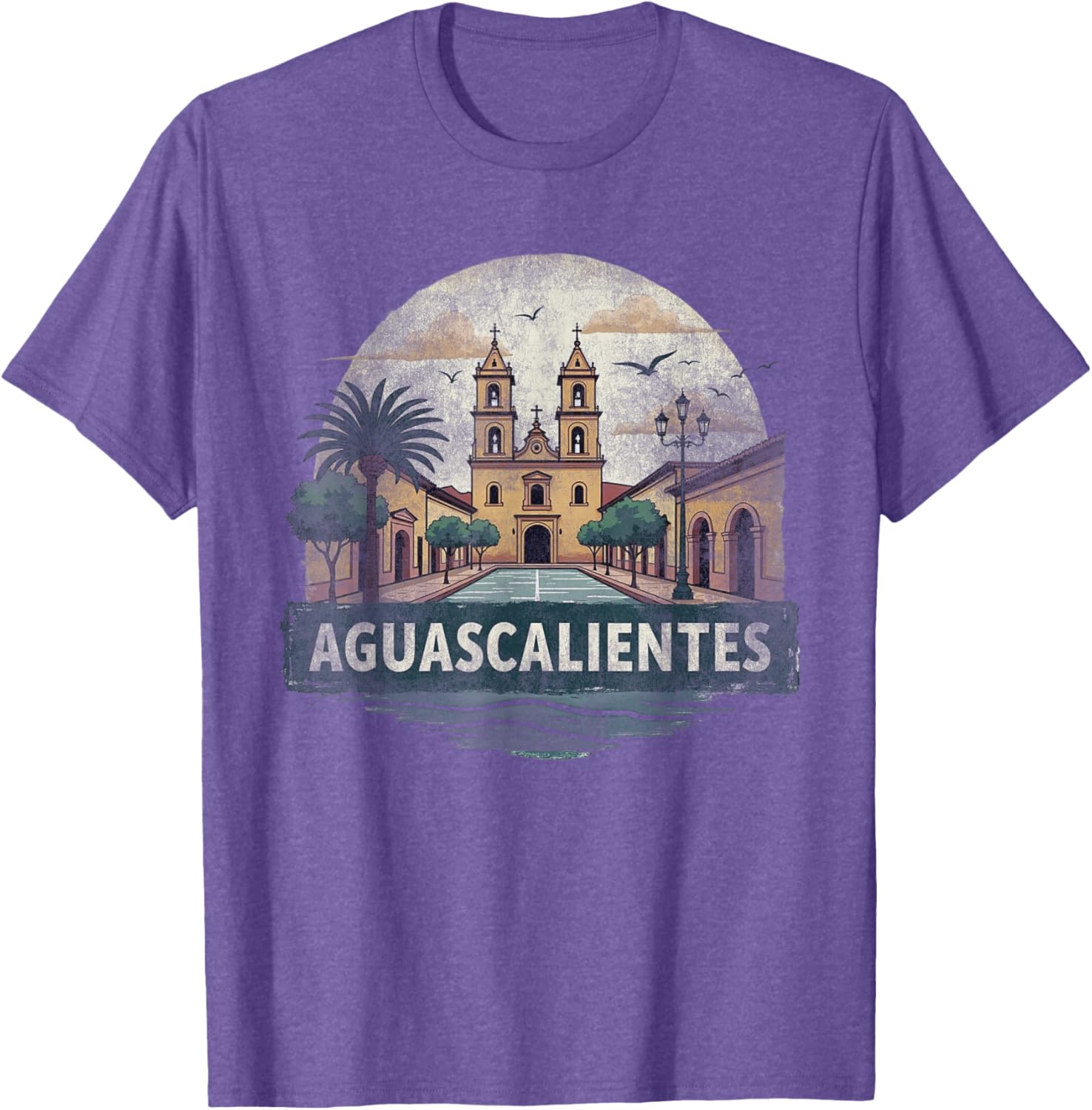 Retro Aguascalientes Landscape T-Shirt Vintage Travel Souvenir Gift - 12