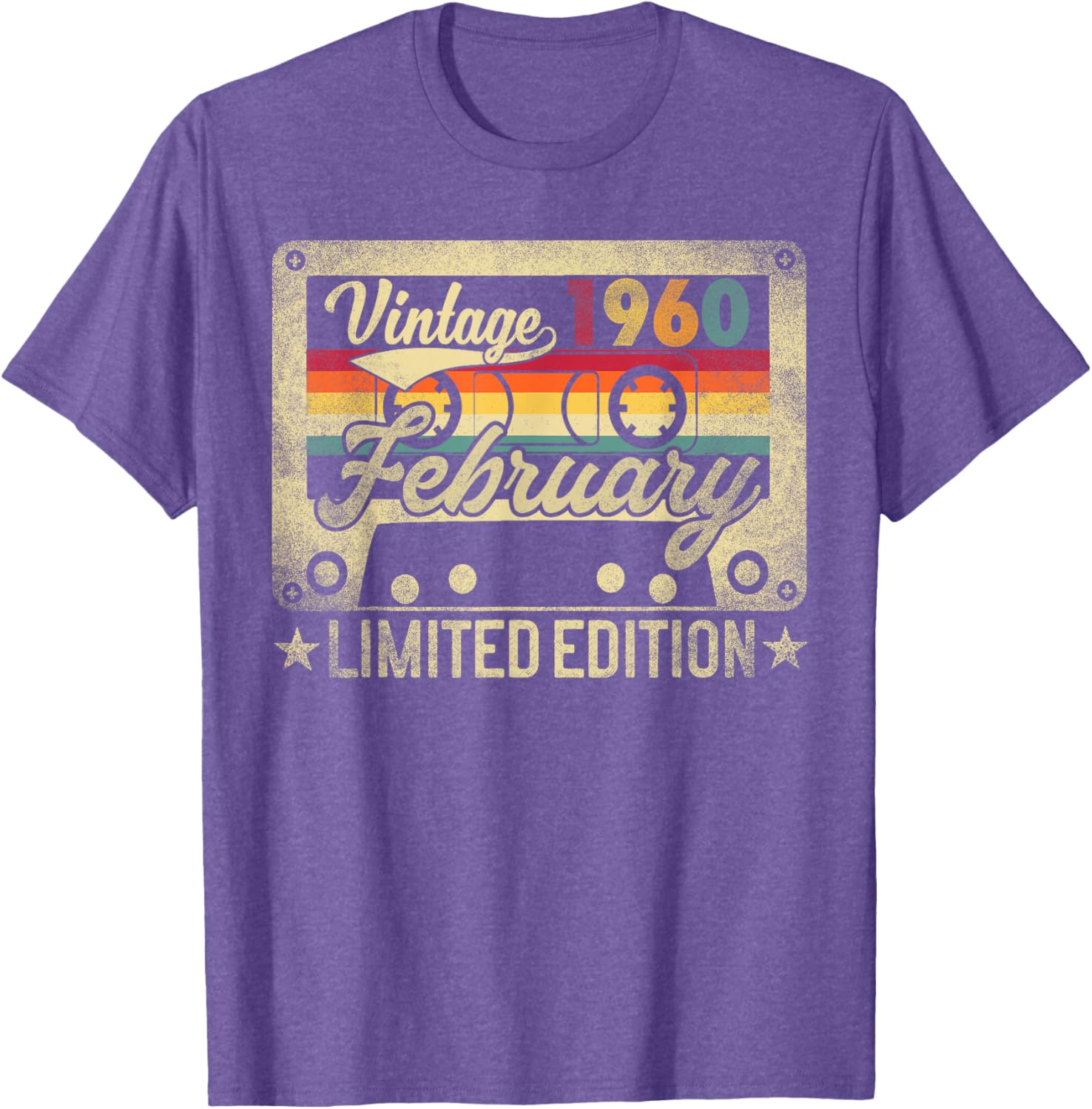 Funny Retro Vintage February 1960 Birthday T-Shirt for Nostalgic Celebrations - 16