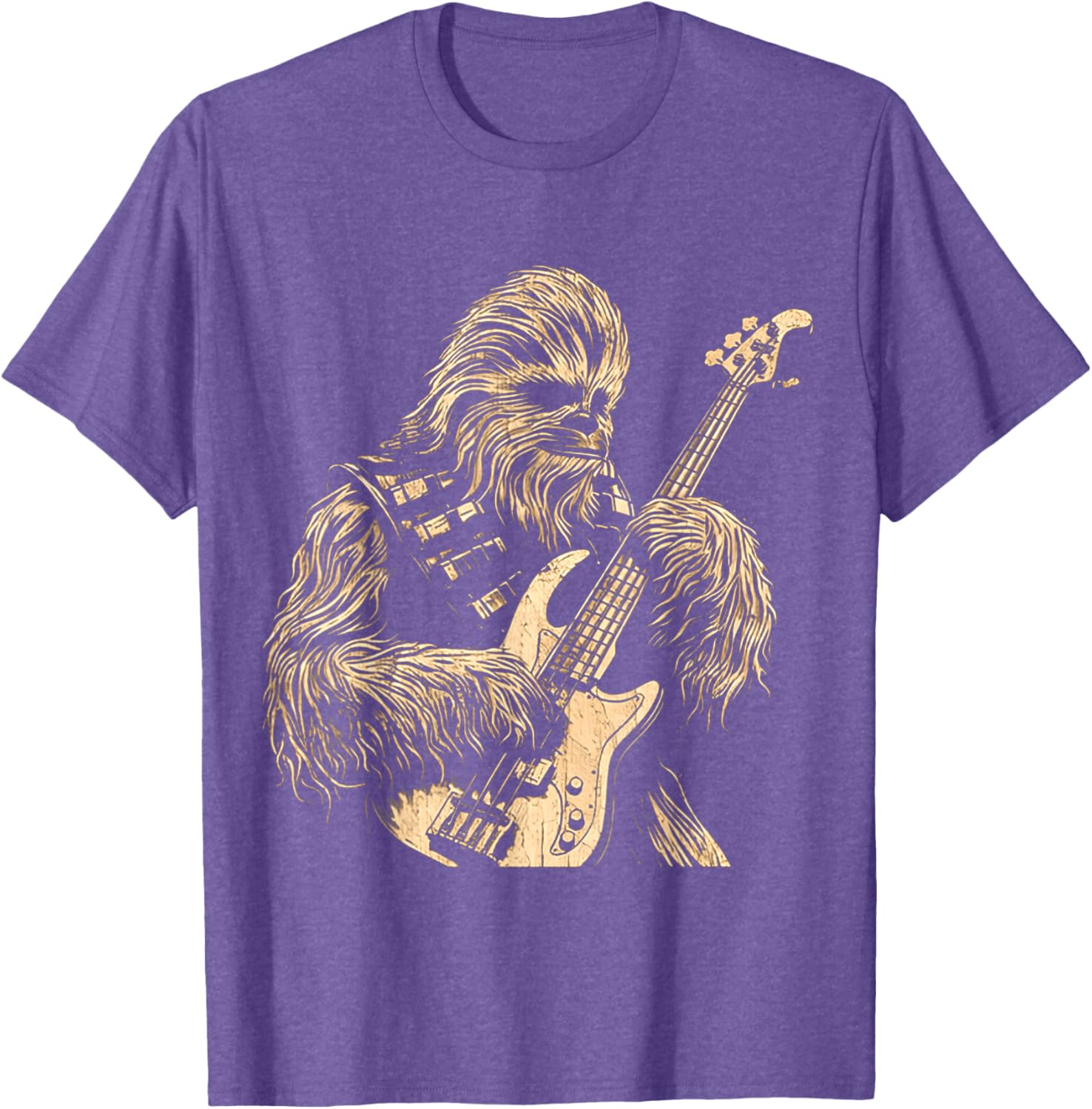 Cute Chewie Playing Bass Guitar Funny Meme T-Shirt for Music Lovers - 18