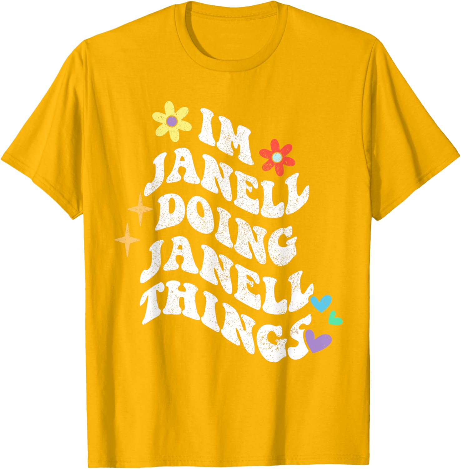 Funny Retro Groovy Janell T-Shirt for Moms - Unique Mother’s Day Gift - 15