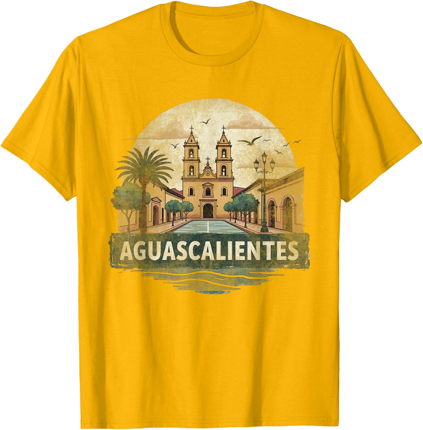 Retro Aguascalientes Landscape T-Shirt Vintage Travel Souvenir Gift - 9