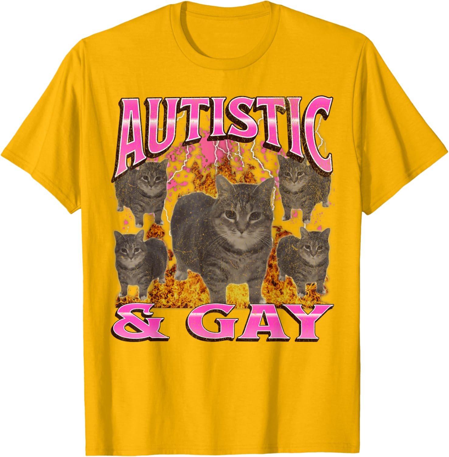 Funny Cat Meme T-Shirt for Autistic and Gay Pride Fans - Unisex Apparel - 26