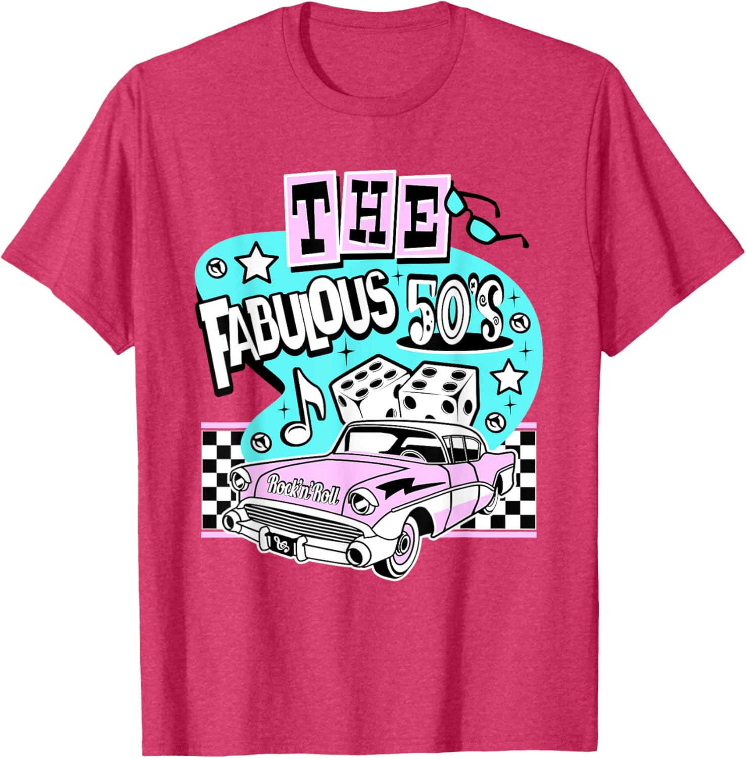 50s Rockabilly Sock Hop T-Shirt for Men and Women - Retro 1950s Style - 2