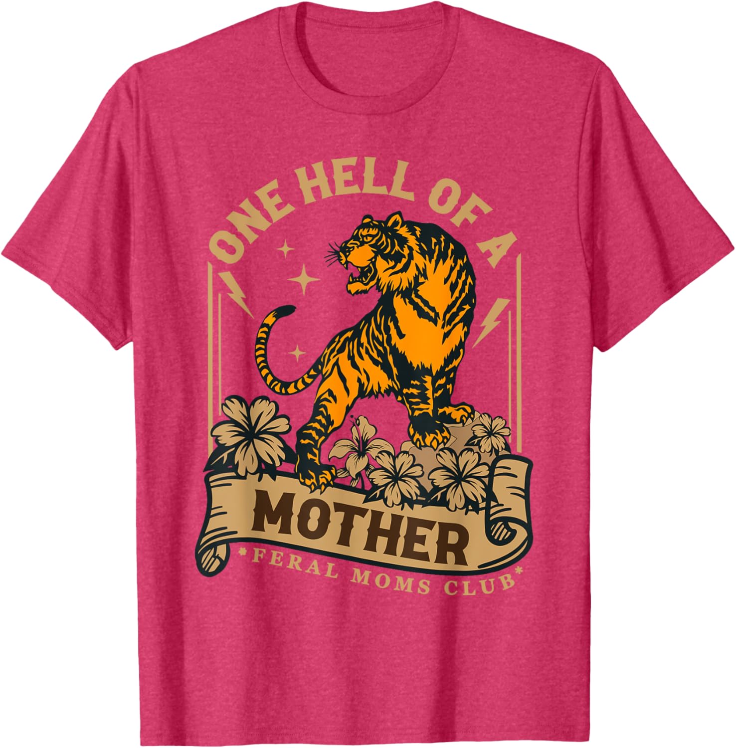 Feral Moms Club Tiger T-Shirt for Happy Mother's Day Celebration - 15