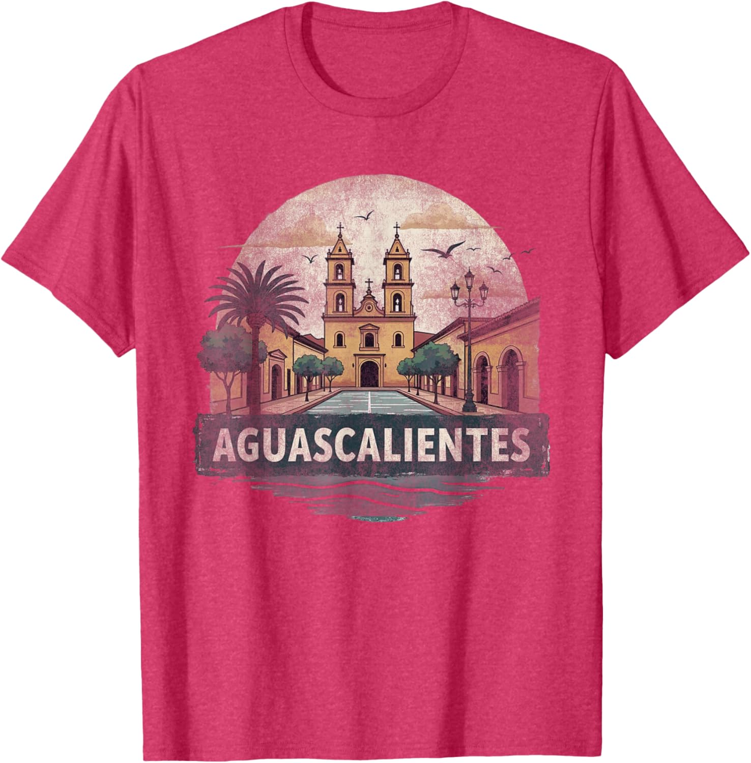 Retro Aguascalientes Landscape T-Shirt Vintage Travel Souvenir Gift - 16