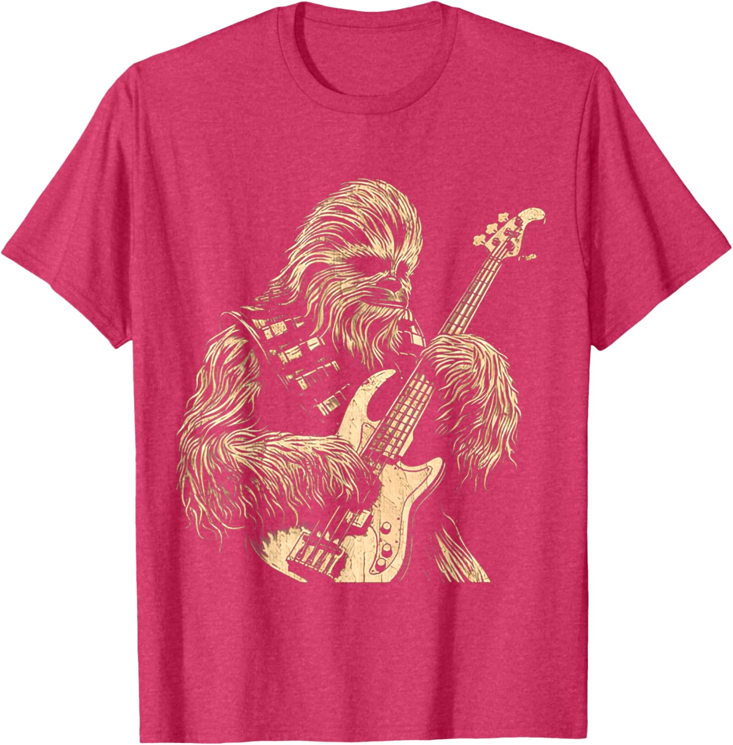 Cute Chewie Playing Bass Guitar Funny Meme T-Shirt for Music Lovers - 12