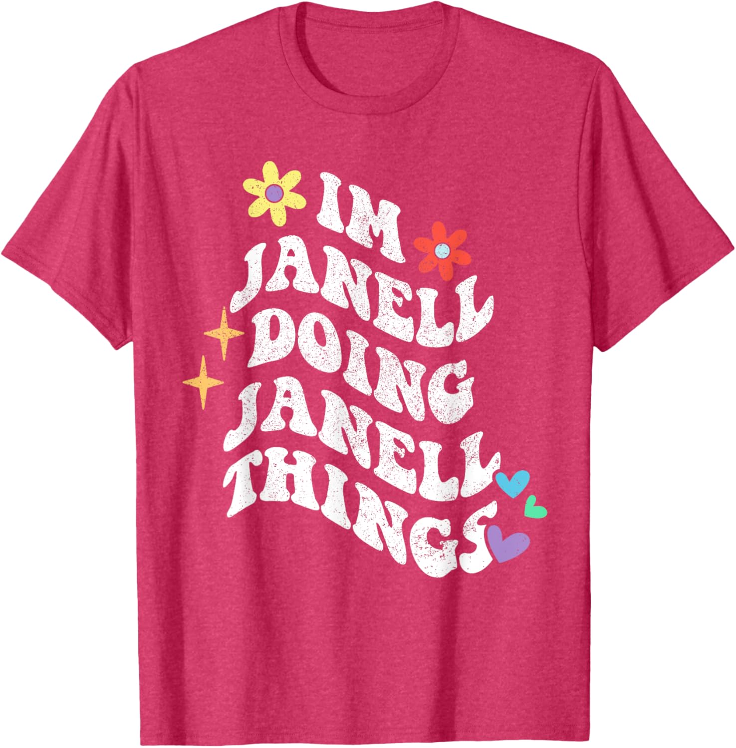 Funny Retro Groovy Janell T-Shirt for Moms - Unique Mother’s Day Gift - 22