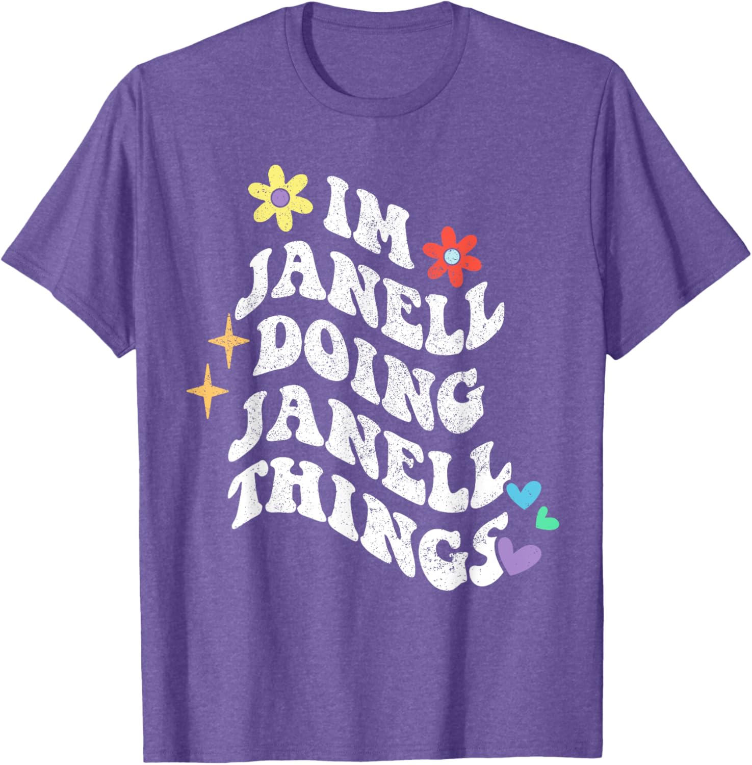 Funny Retro Groovy Janell T-Shirt for Moms - Unique Mother’s Day Gift - 24