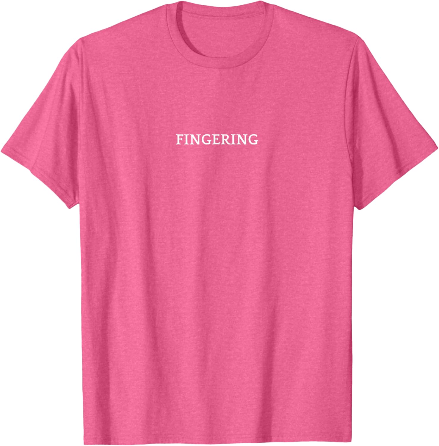 FINGERING English Word T-Shirt Stylish Apparel for Fun Fashion Enthusiasts - 1