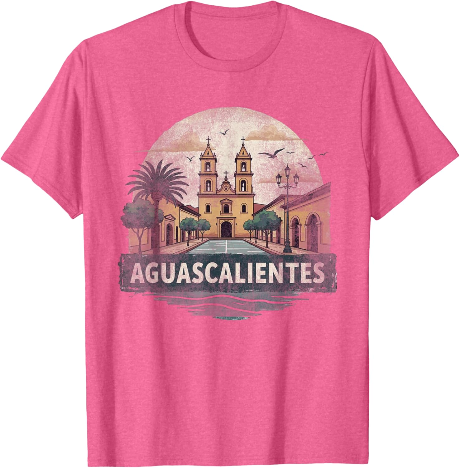 Retro Aguascalientes Landscape T-Shirt Vintage Travel Souvenir Gift - 3