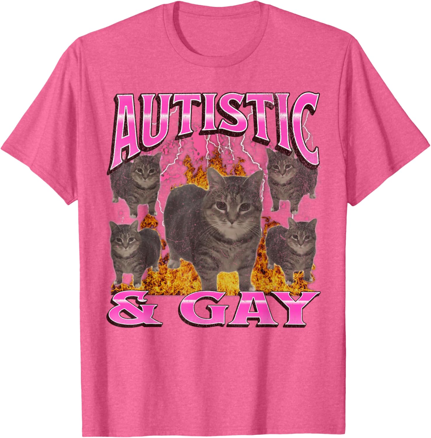 Funny Cat Meme T-Shirt for Autistic and Gay Pride Fans - Unisex Apparel - 6