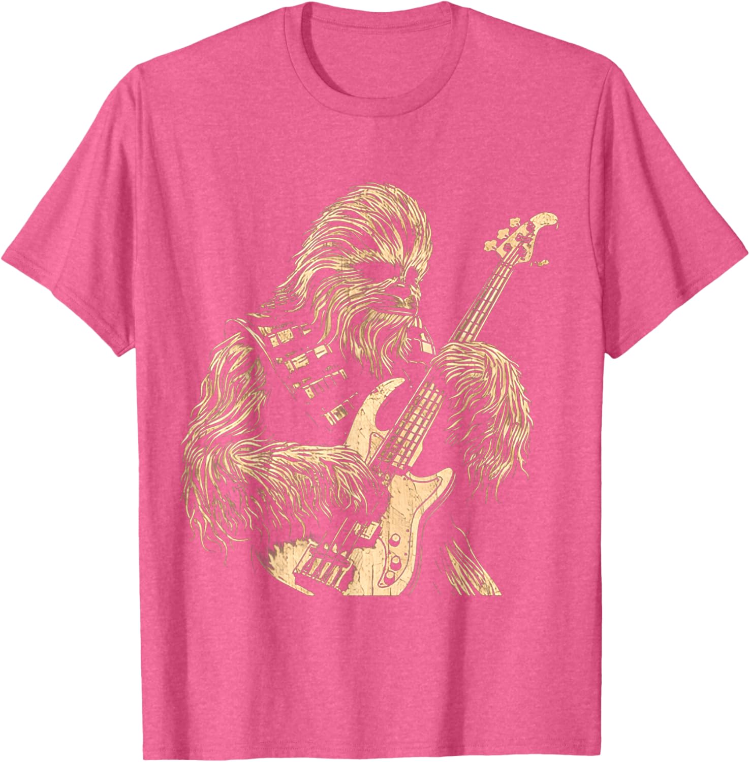 Cute Chewie Playing Bass Guitar Funny Meme T-Shirt for Music Lovers - 2