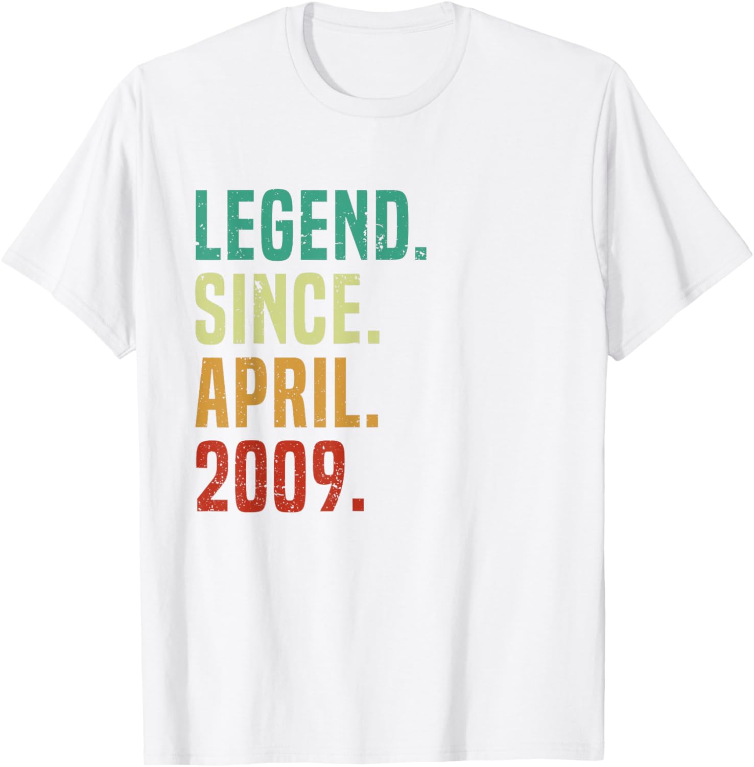 16 Years Old Legend Since April 2009 Birthday T-Shirt for Teens - 6