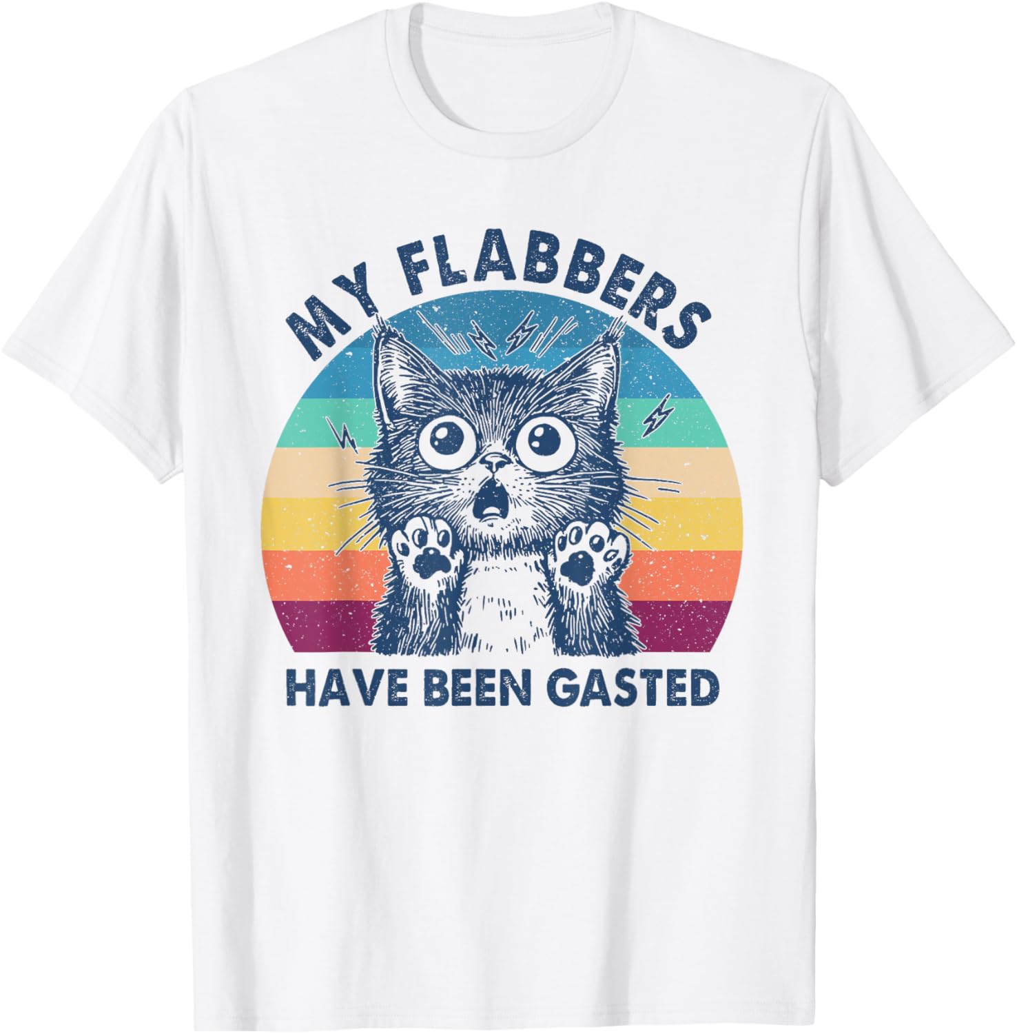 Flabbergasted Cat Meme T-Shirt for Men and Women - Funny Graphic Tee - 5