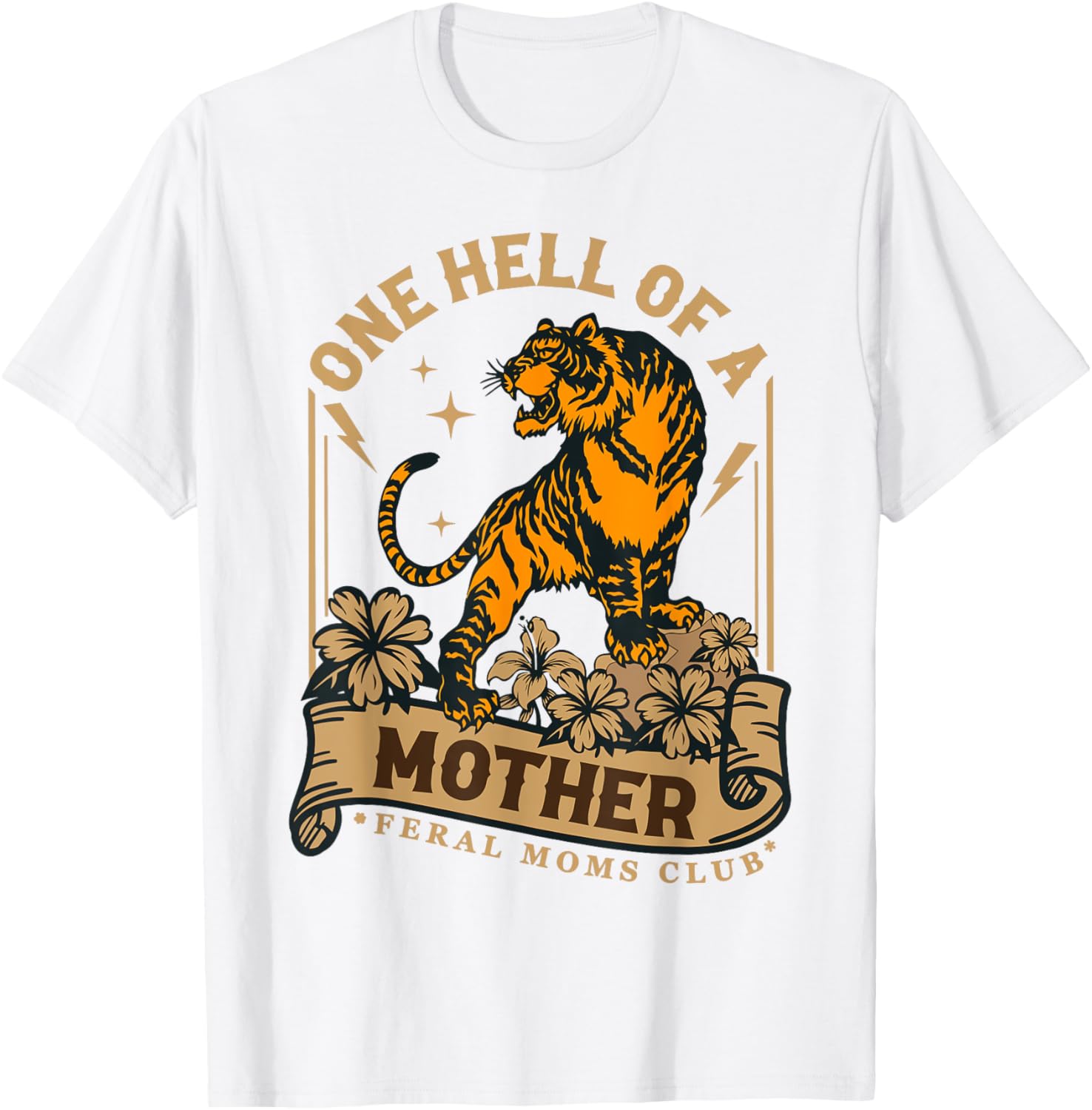 Feral Moms Club Tiger T-Shirt for Happy Mother's Day Celebration - 9