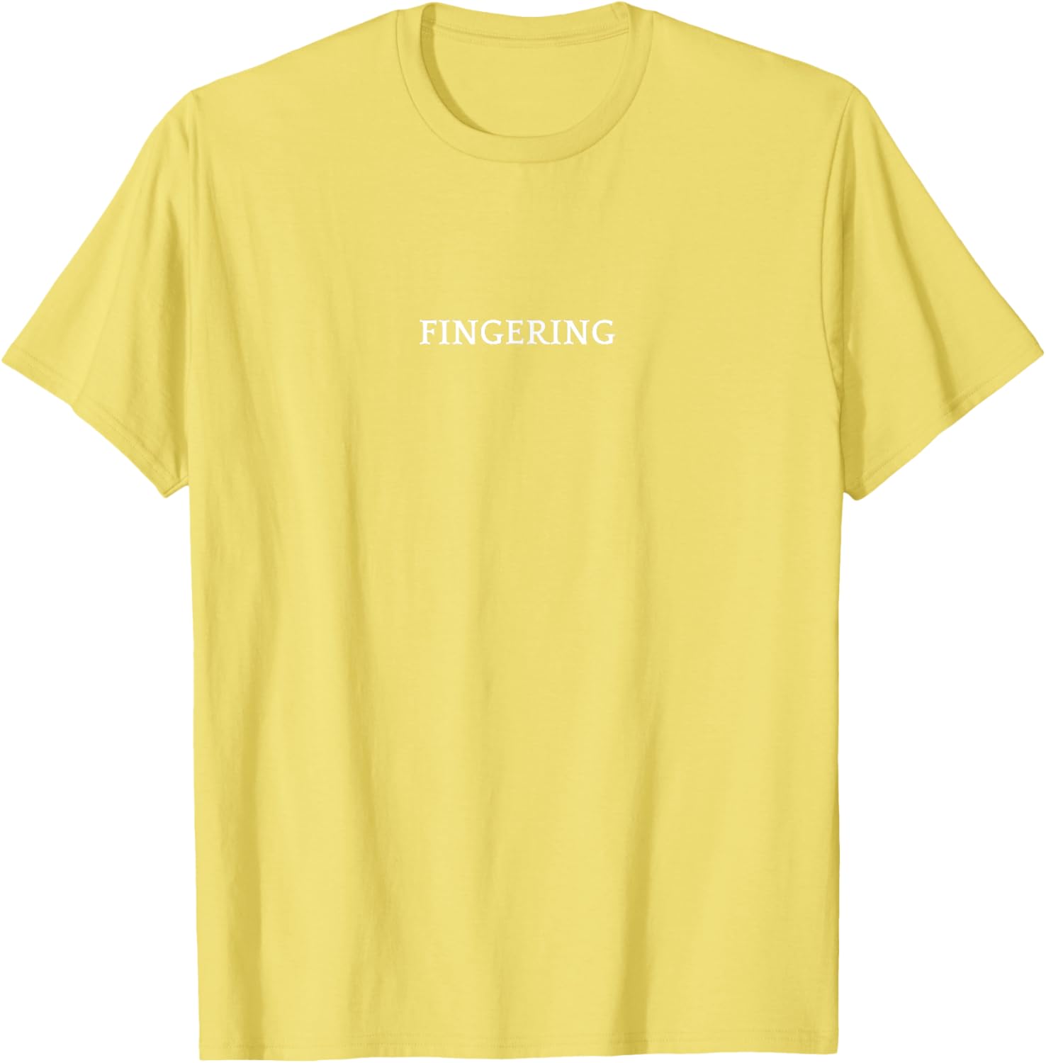 FINGERING English Word T-Shirt Stylish Apparel for Fun Fashion Enthusiasts - 7