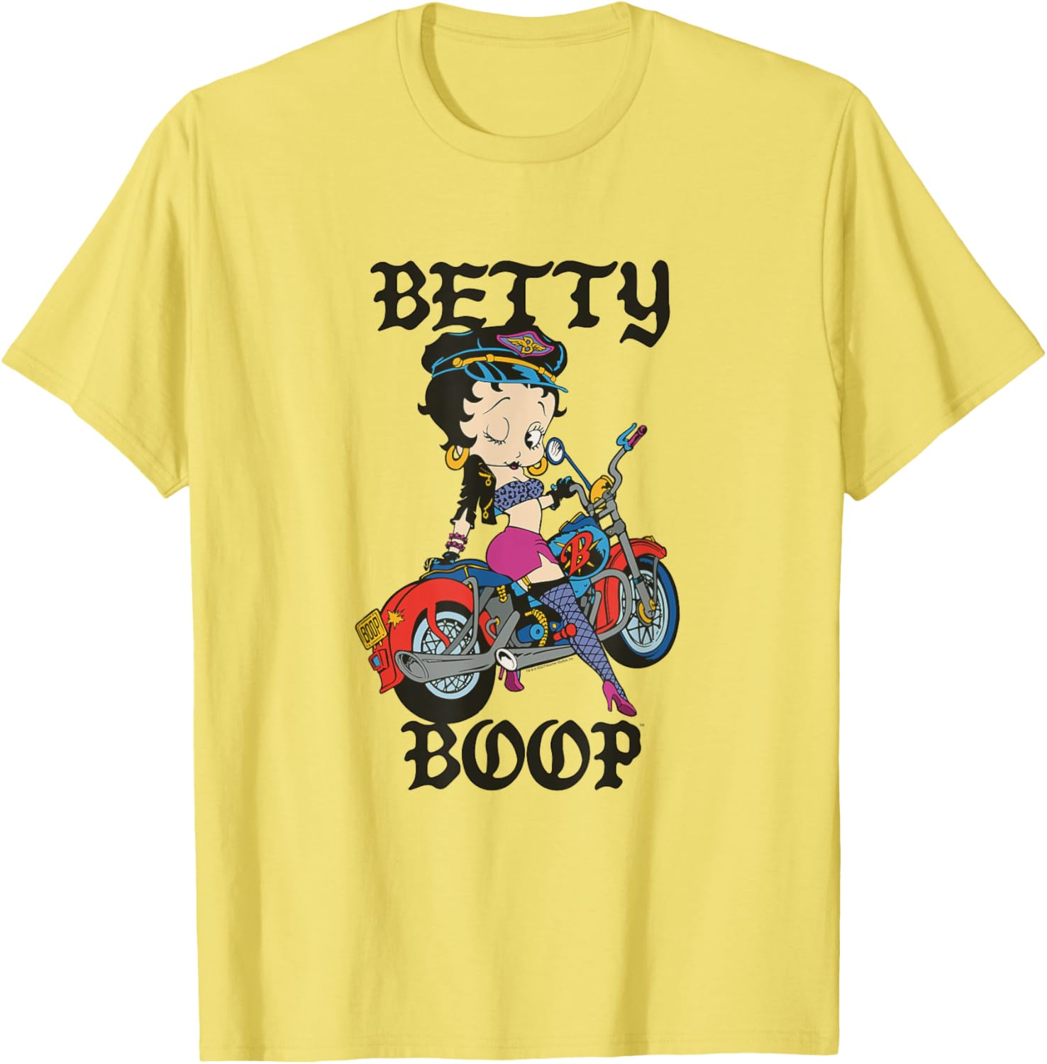 Betty Boop Vintage Biker Babe T-Shirt for Cool Retro Fashion Lovers - 2
