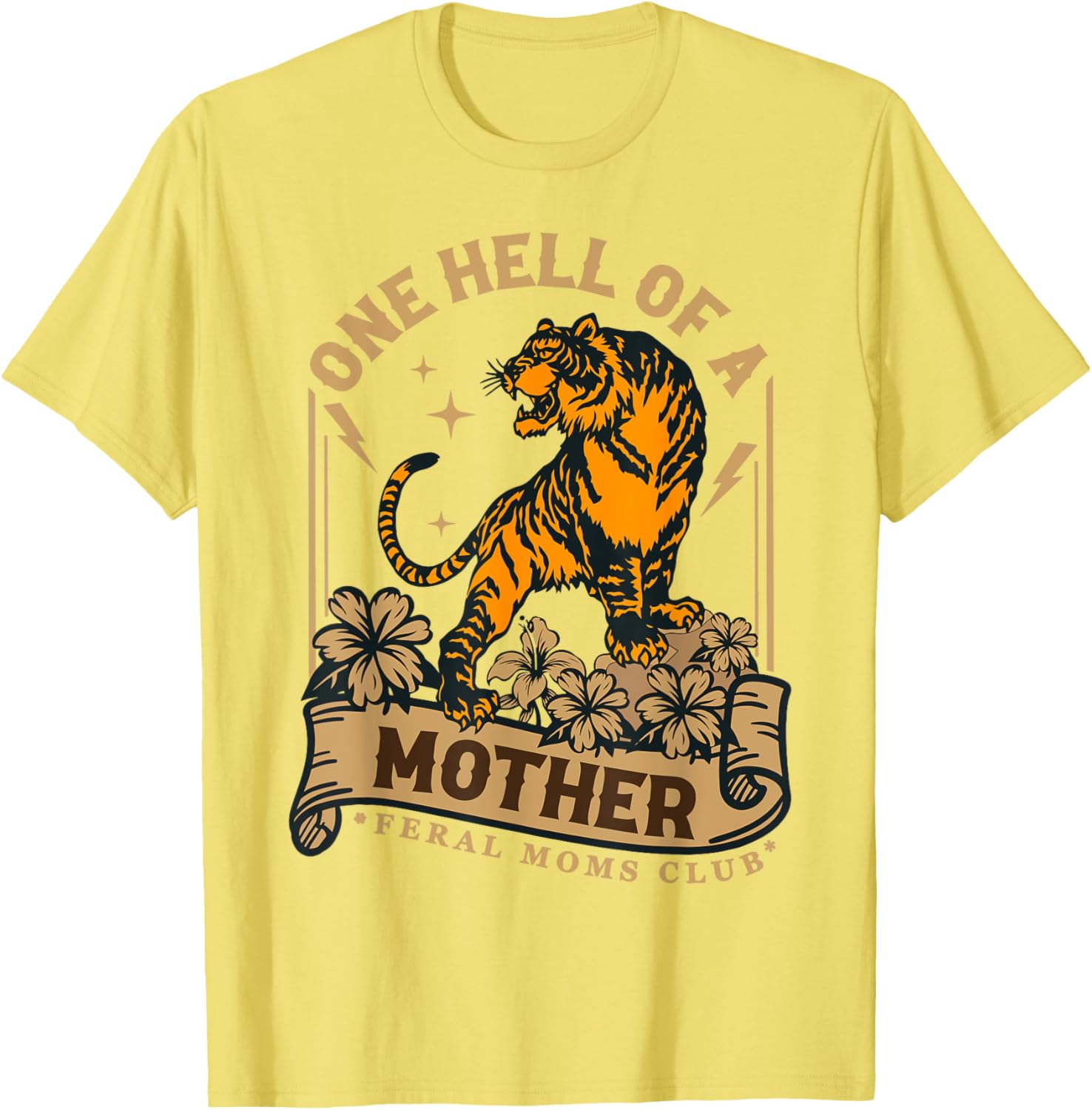 Feral Moms Club Tiger T-Shirt for Happy Mother's Day Celebration - 4