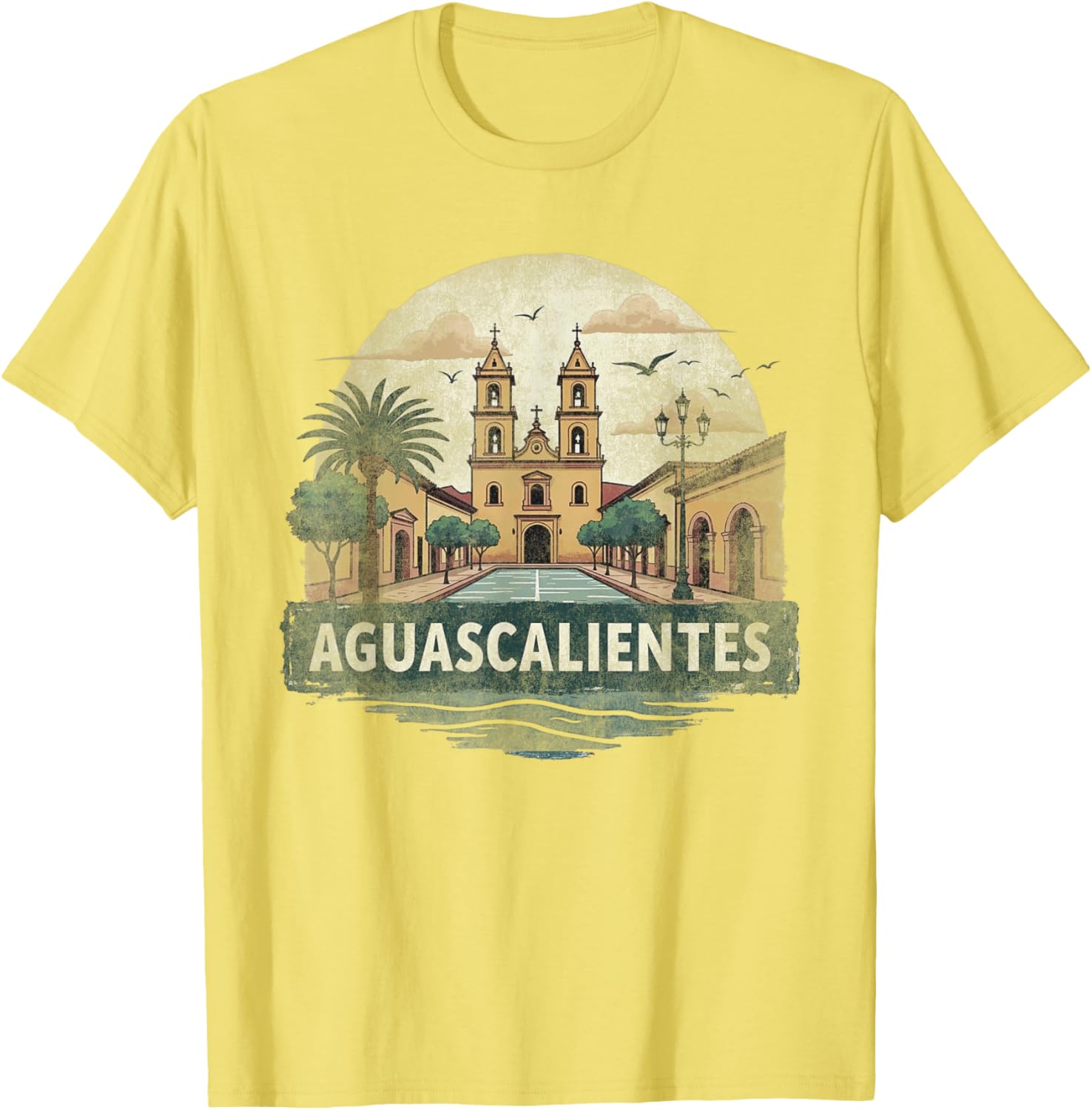 Retro Aguascalientes Landscape T-Shirt Vintage Travel Souvenir Gift - 29