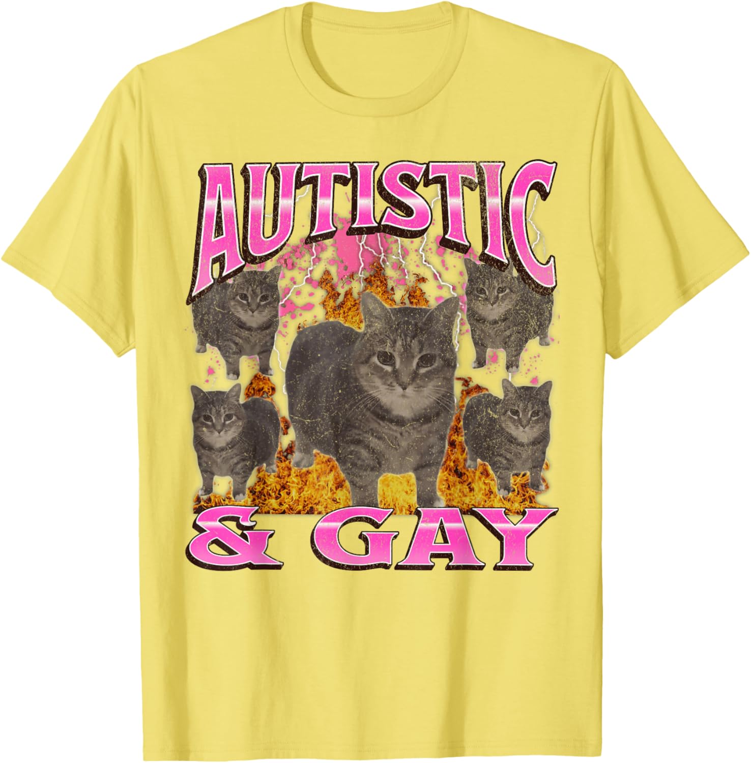 Funny Cat Meme T-Shirt for Autistic and Gay Pride Fans - Unisex Apparel - 22