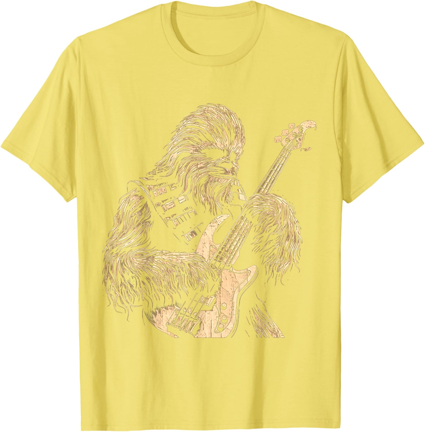 Cute Chewie Playing Bass Guitar Funny Meme T-Shirt for Music Lovers - 14
