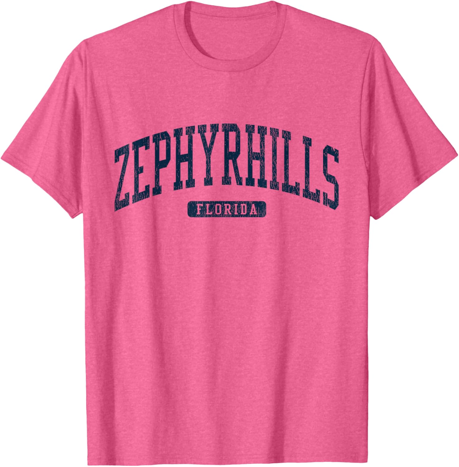 Zephyrhills Florida College Style Blue T-Shirt for Trendy Comfort - 1