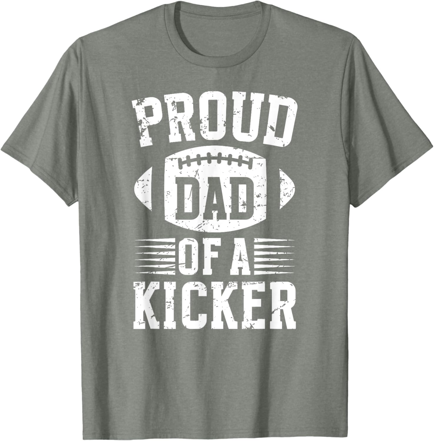 Proud Dad of a Football Kicker T-Shirt for Supportive Fathers - 1