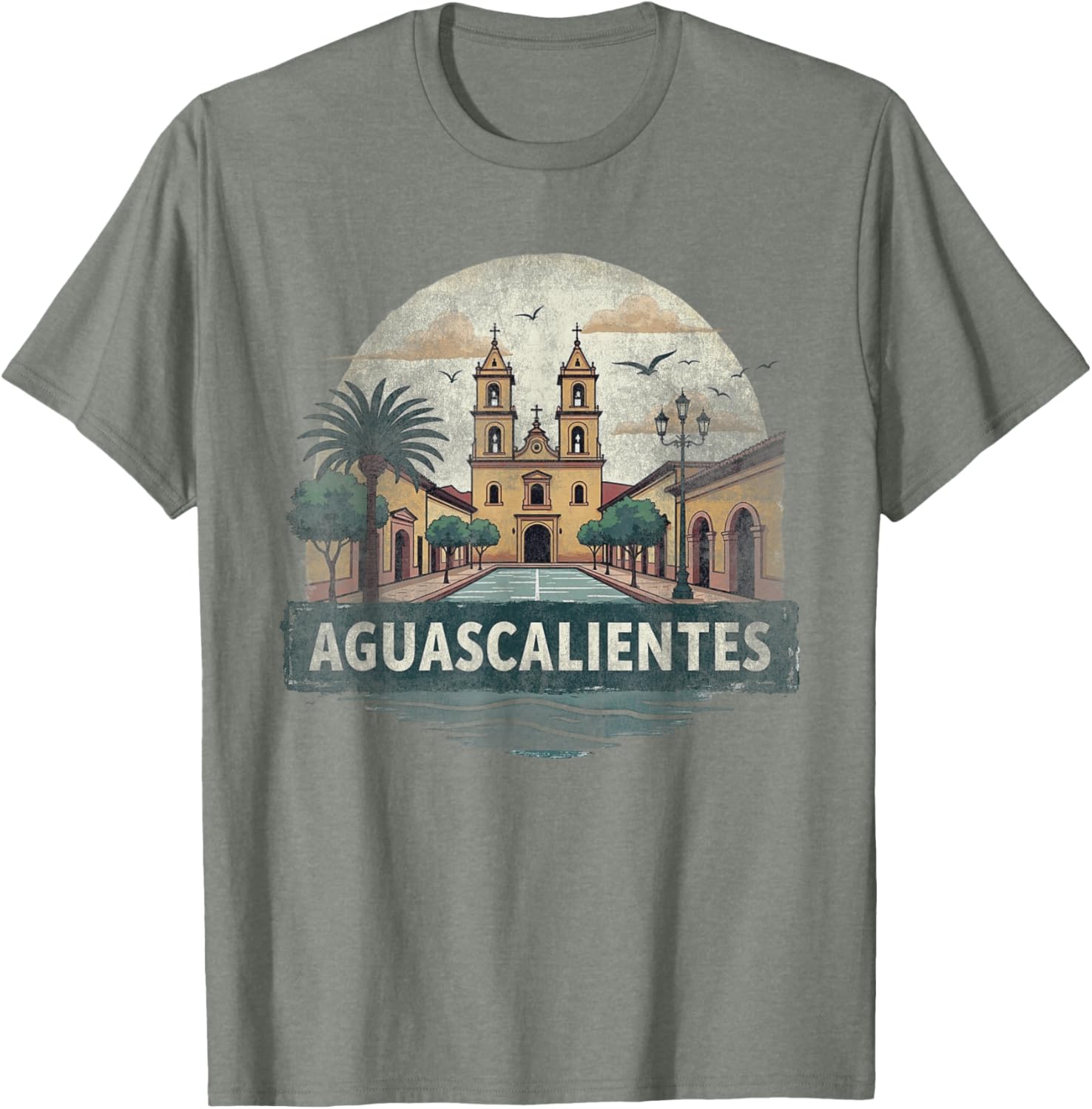 Retro Aguascalientes Landscape T-Shirt Vintage Travel Souvenir Gift - 20