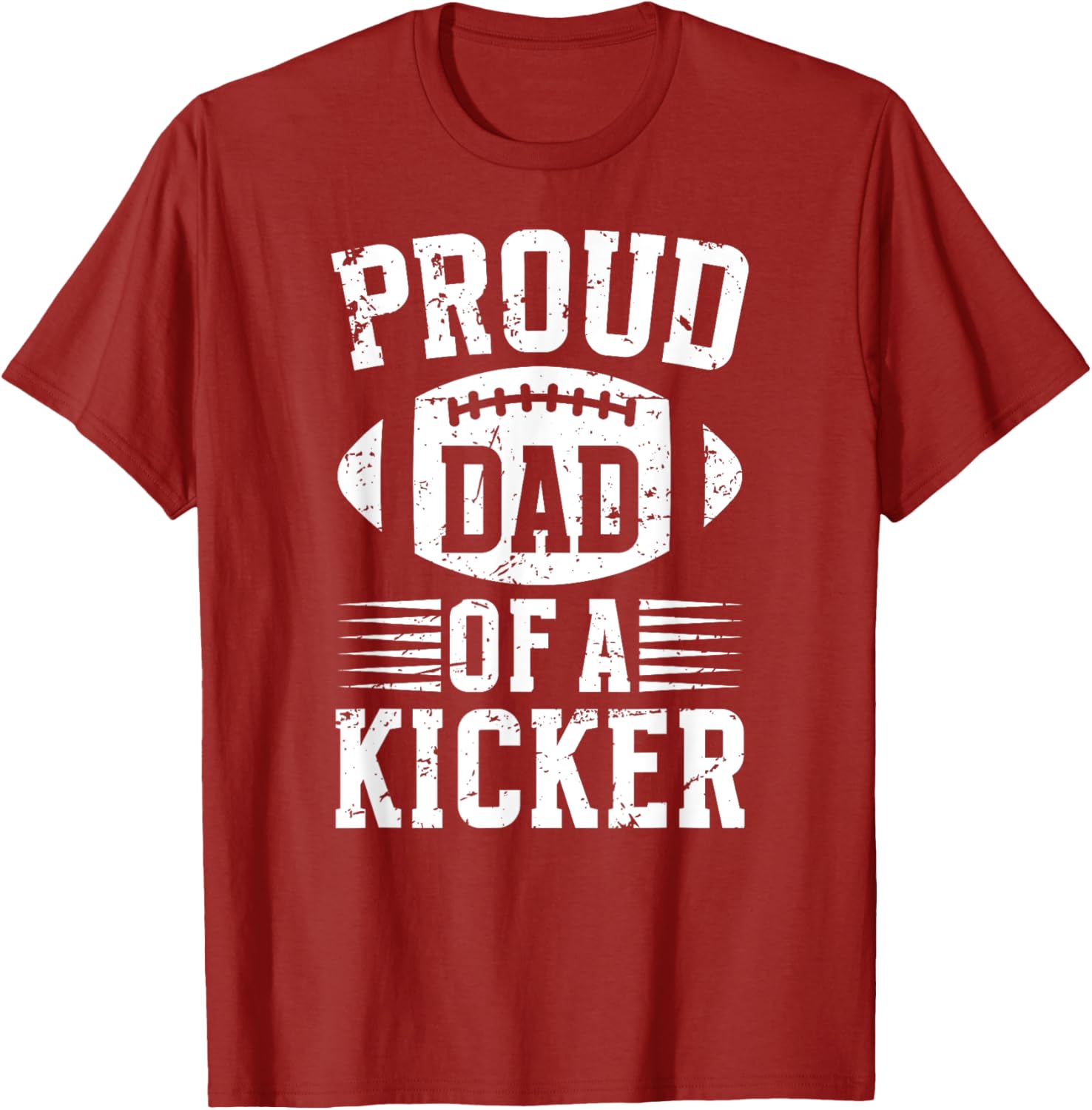 Proud Dad of a Football Kicker T-Shirt for Supportive Fathers - 8