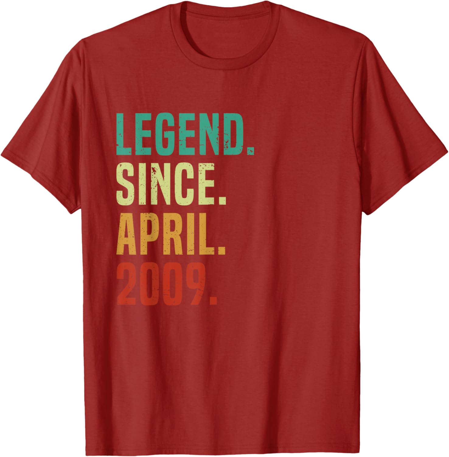 16 Years Old Legend Since April 2009 Birthday T-Shirt for Teens - 18