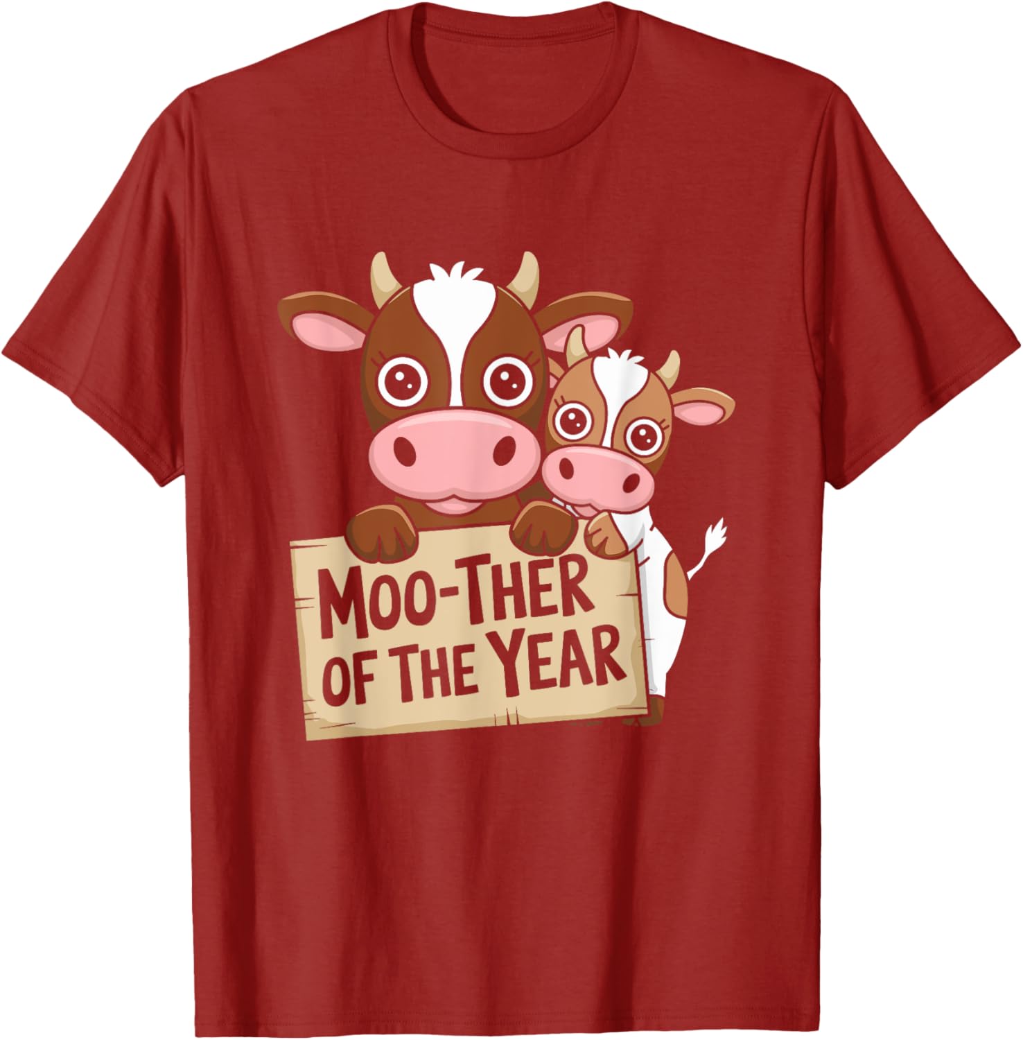 Cow Mom of the Year Funny T-Shirt for Farm Moms - Perfect Mother's Day Gift - 15