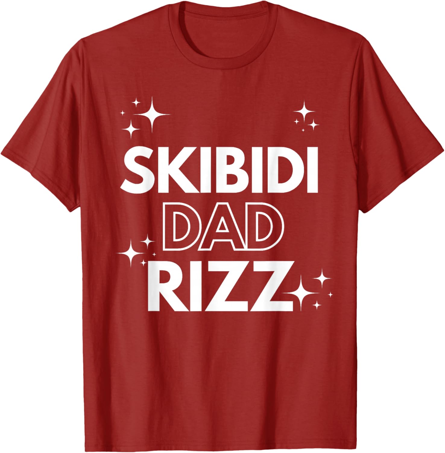 Funny Father's Day Skibidi Dad Rizz T-Shirt for Middle School Dads - 1