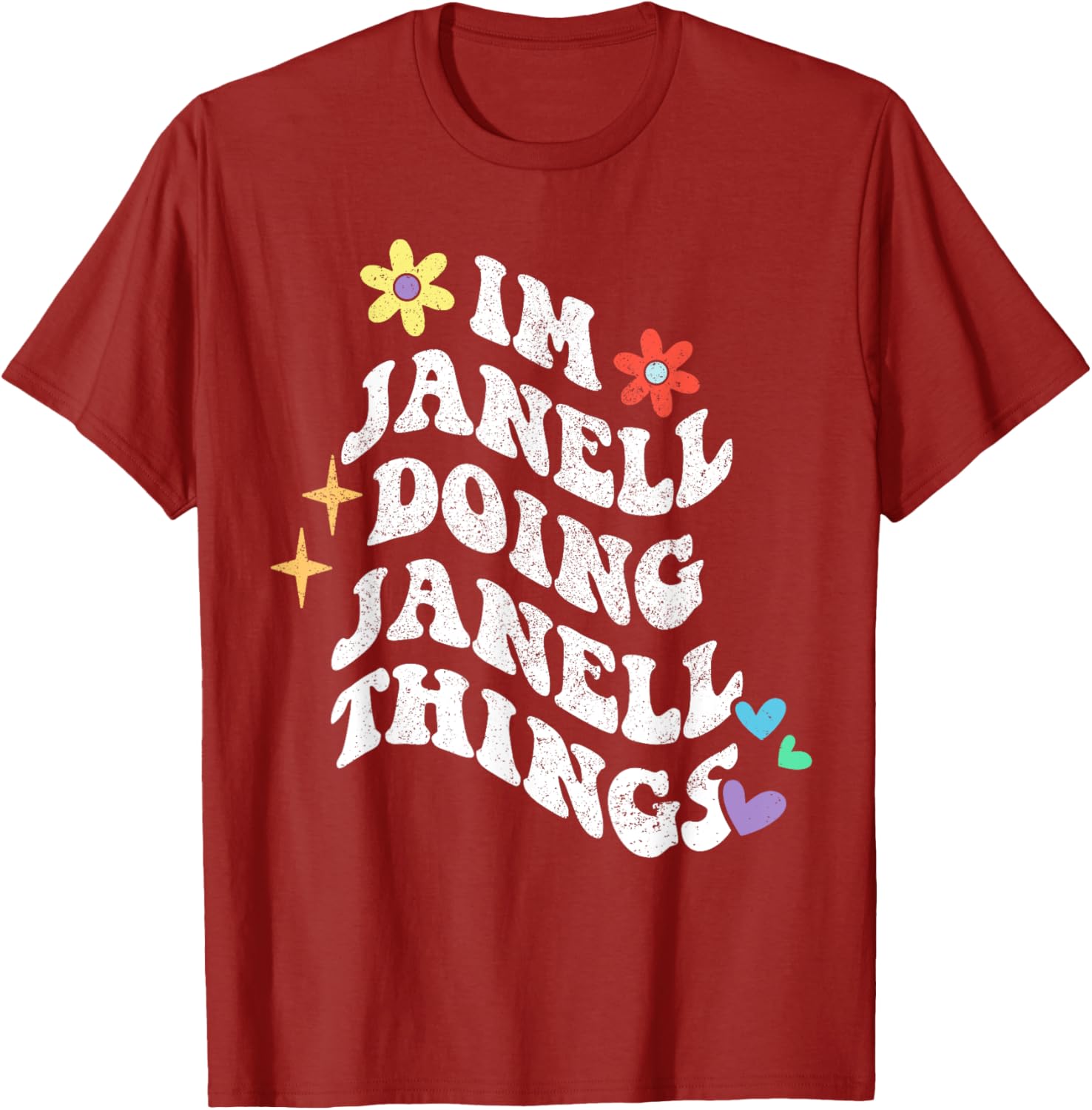 Funny Retro Groovy Janell T-Shirt for Moms - Unique Mother’s Day Gift - 16