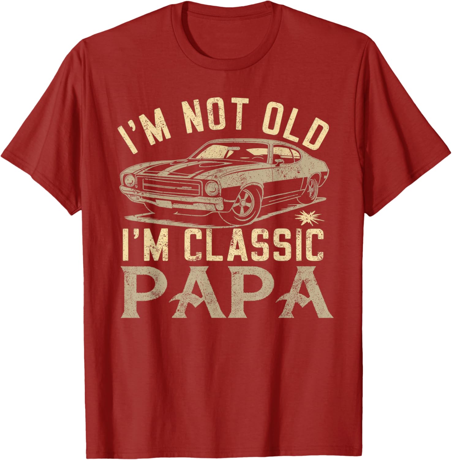 Funny Classic Papa T-Shirt - Perfect Fathers Day Gift for Dad - 15