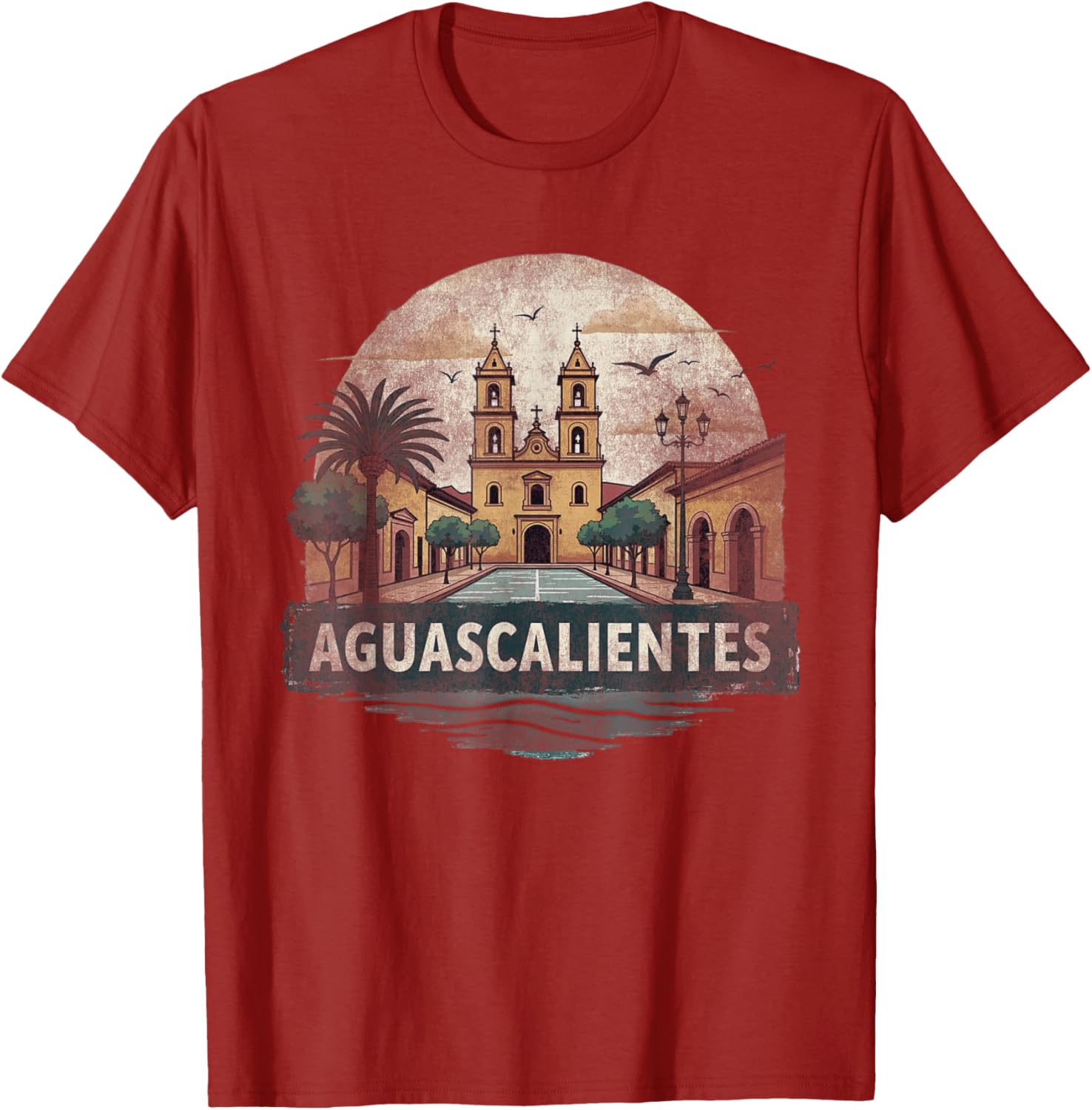 Retro Aguascalientes Landscape T-Shirt Vintage Travel Souvenir Gift - 21