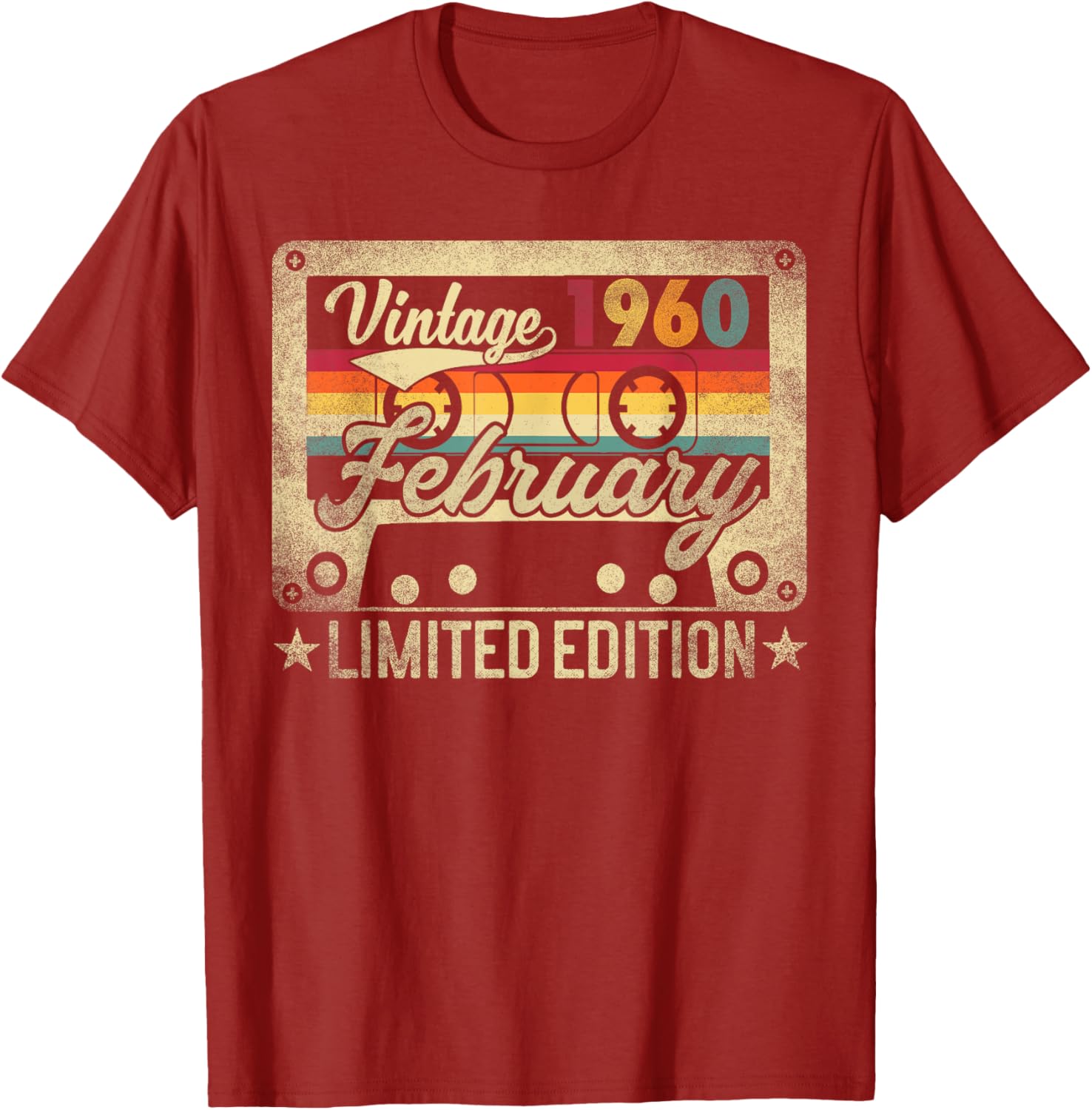 Funny Retro Vintage February 1960 Birthday T-Shirt for Nostalgic Celebrations - 15