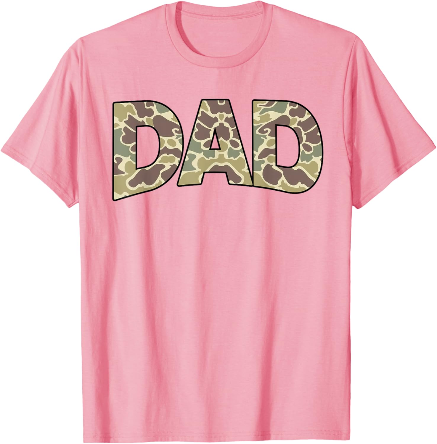 Retro Camo Dad T-Shirt for Father's Day - Cool Old School Style - 1